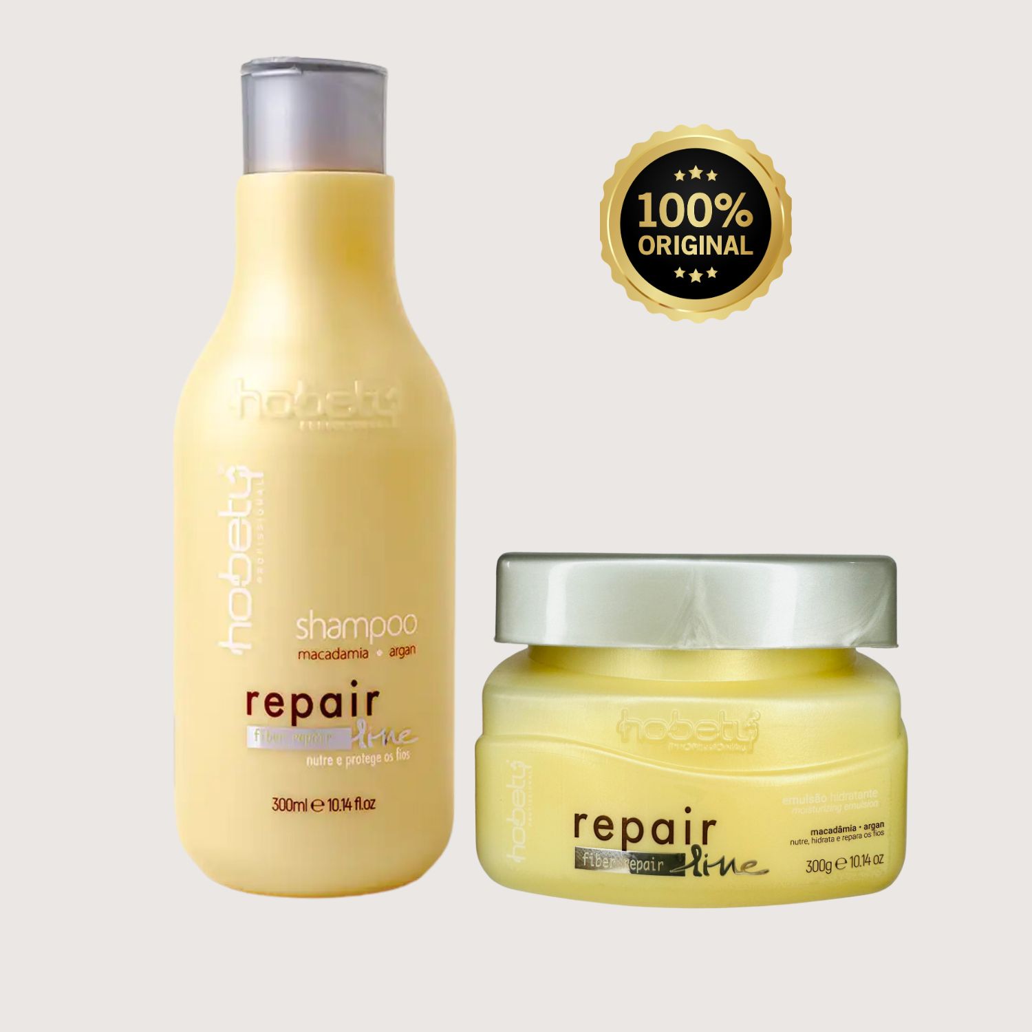 Hobety Repair Line - Máscara Capilar + Shampoo