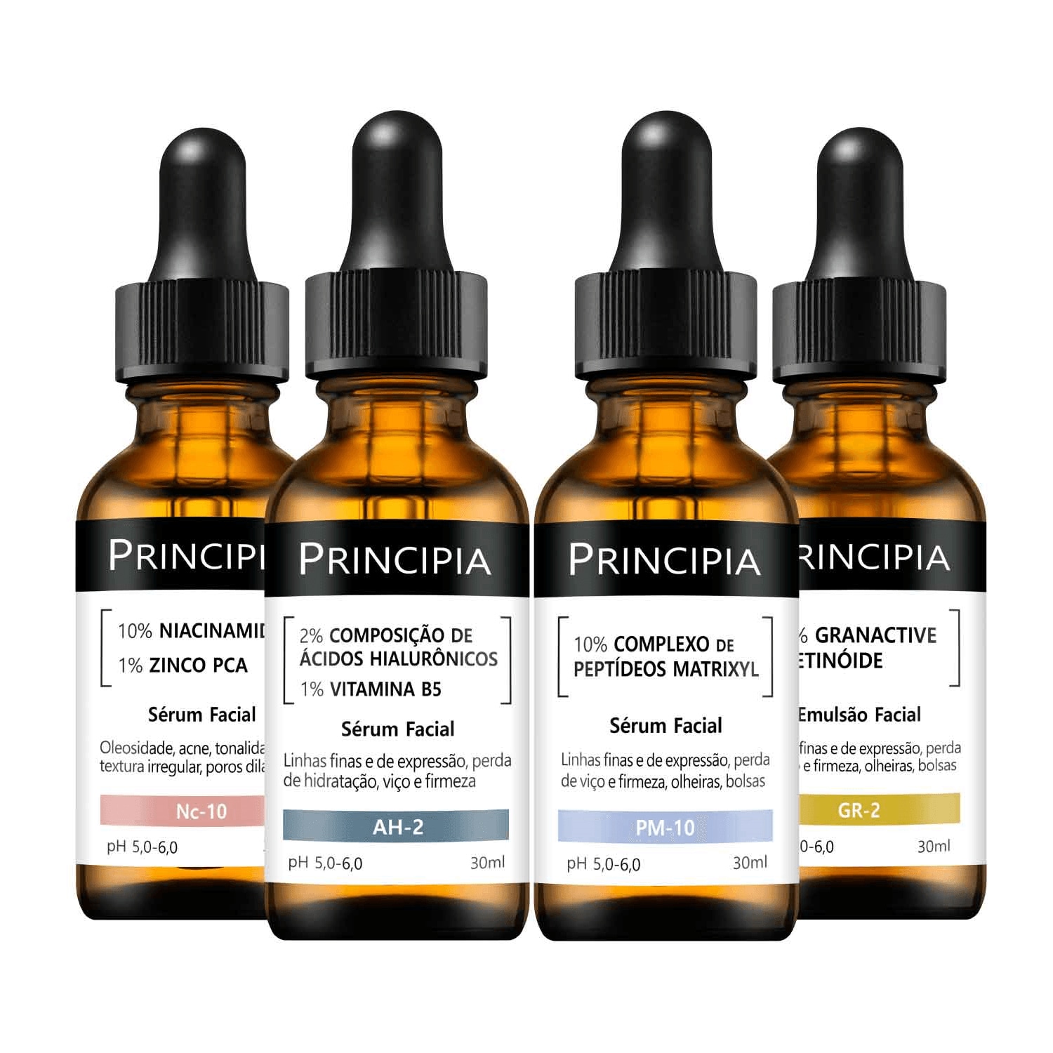 Kit Principia PM-10 + GR-2 + AH-2 + NC-10 (4 Produtos)