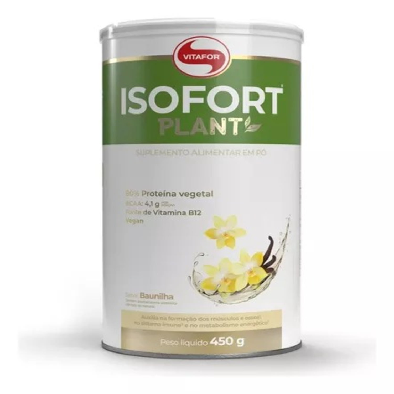 Vitafor Isofort Plant Sabor Baunilha - Suplemento Vitamínico 450g