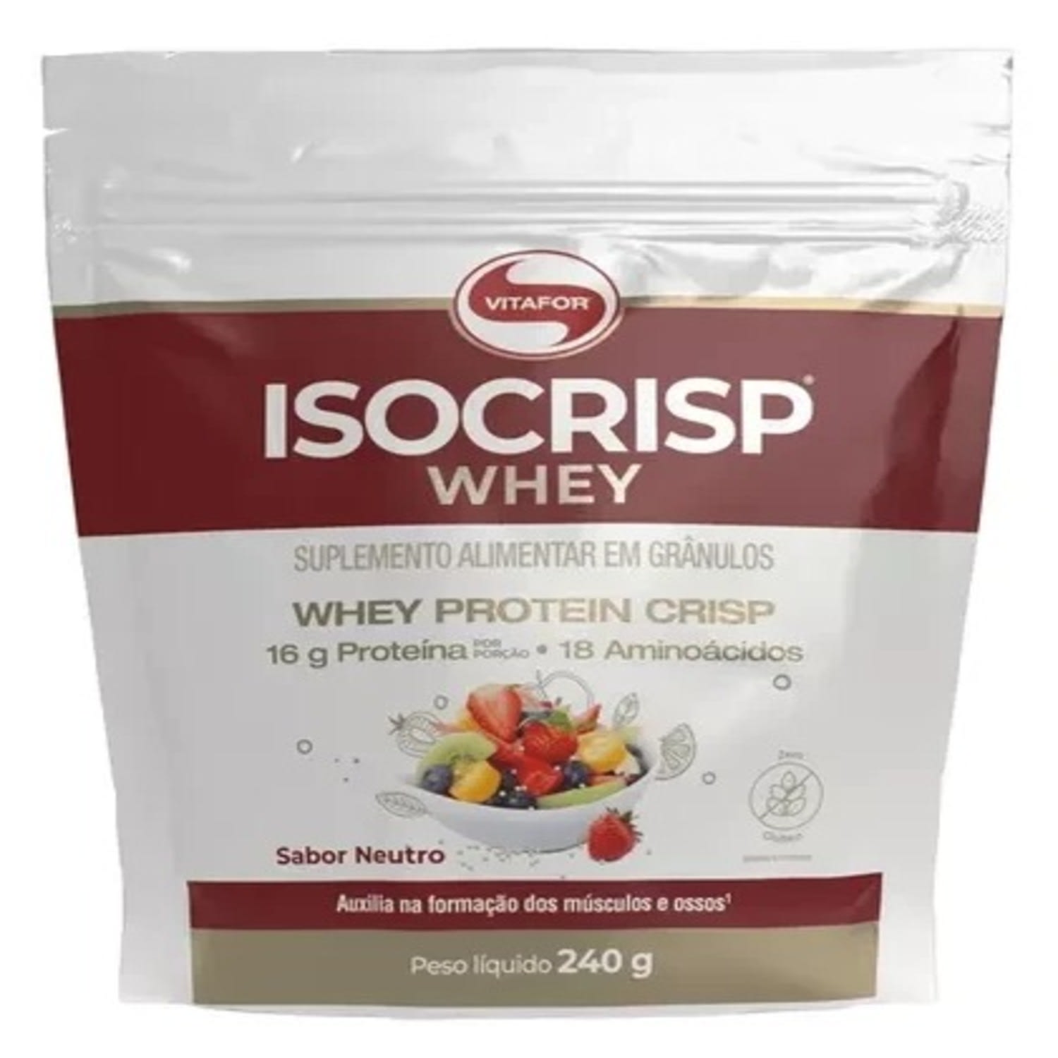 Isocrisp Proteíco Em Crisp 240g Vegan Vitafor