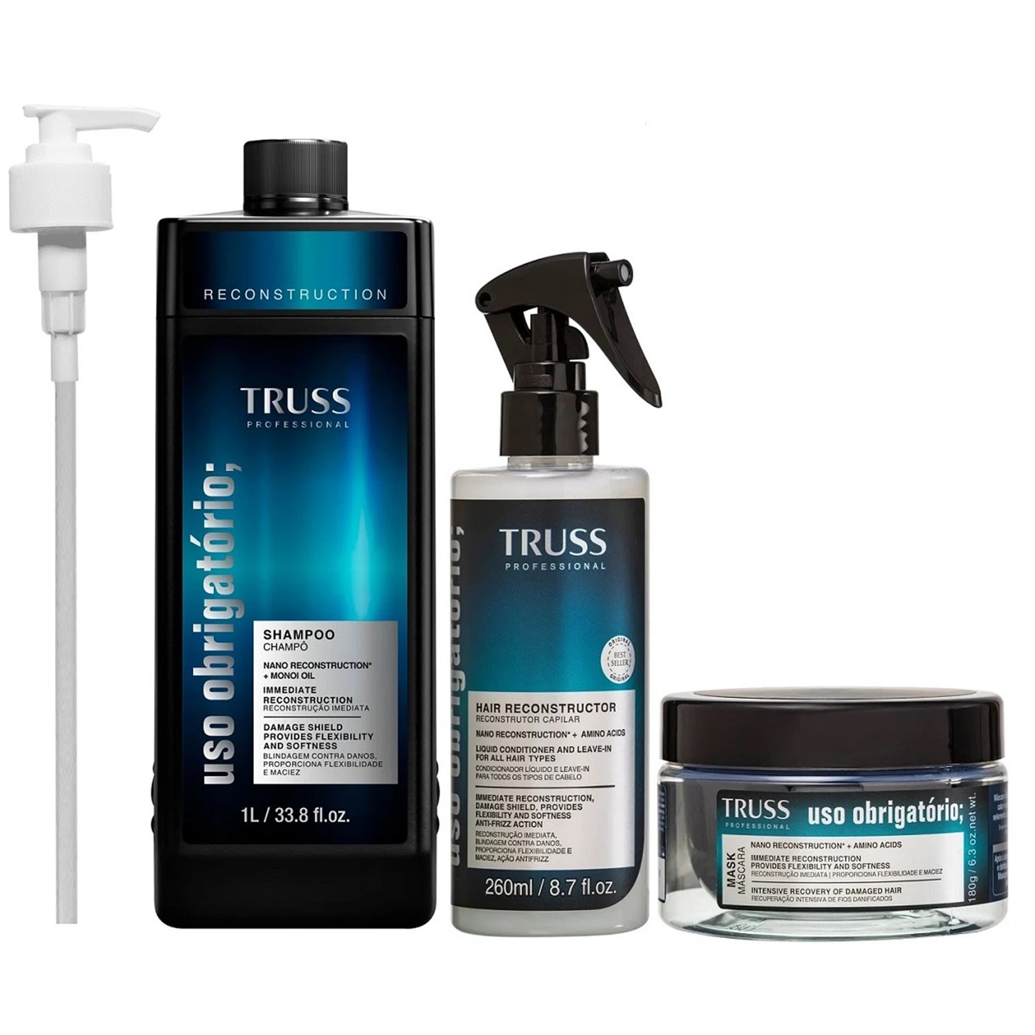 Kit TRUSS Uso Obrigatório + Válvula Pump (4 Produtos)