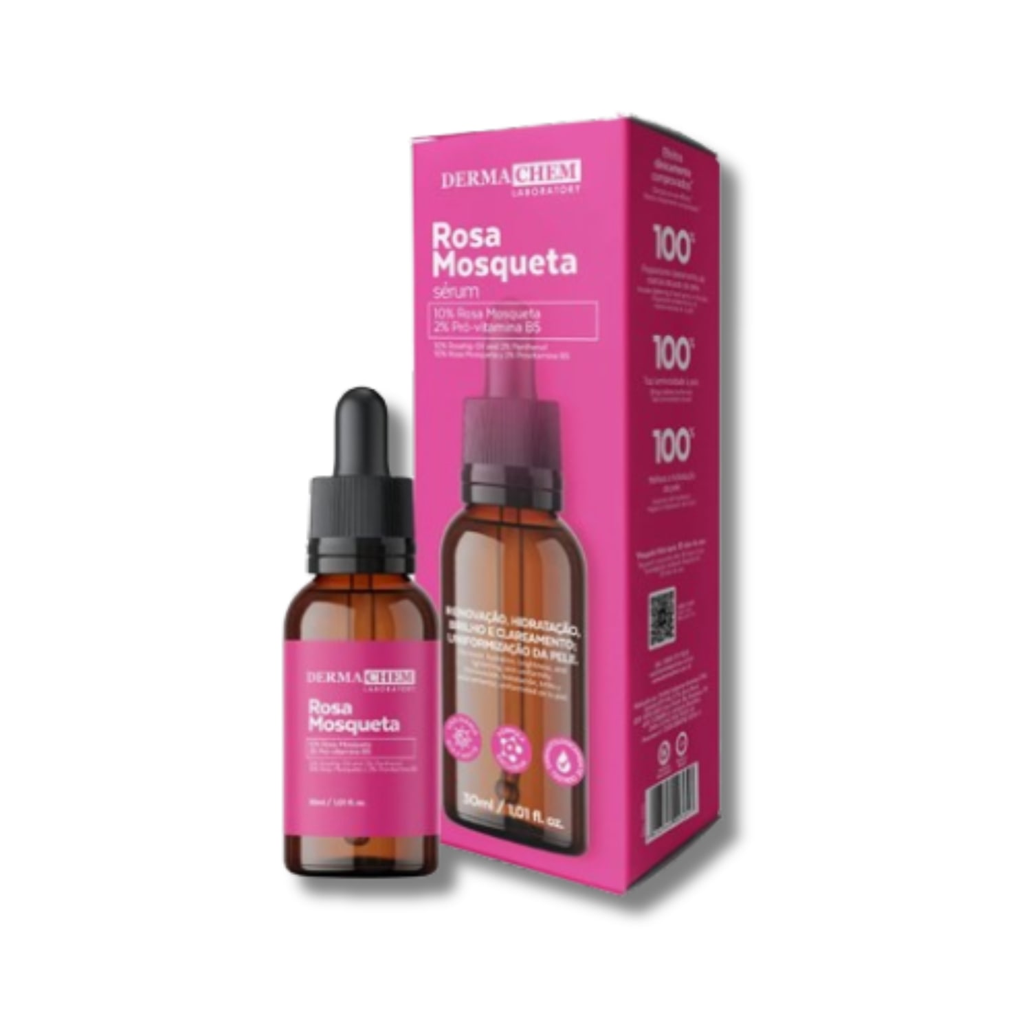 Serum Rosa Mosqueta Clareador Hidratante 30ml- Dermachem