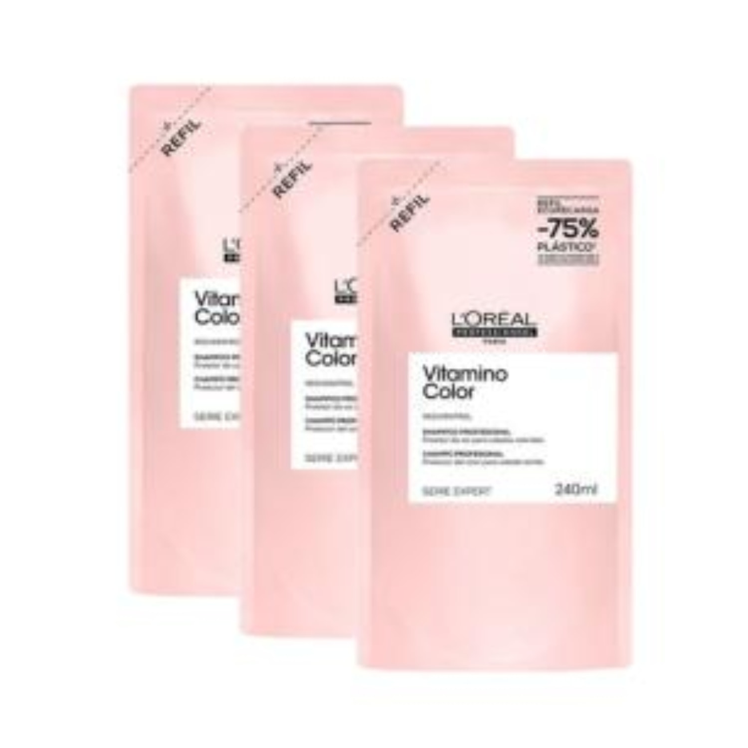 Kit L'Oréal Professionnel Expert Vitamino Color Shampoo Refil (3 Unidades)