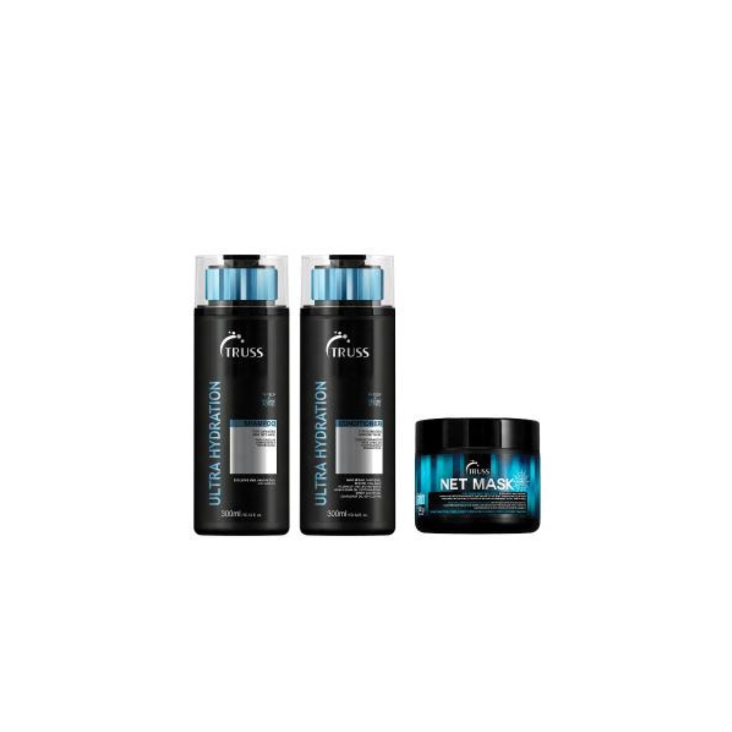 Kit Ultra Hydration Shampoo + Condicionador 300ml e Máscara Net Mask - Truss