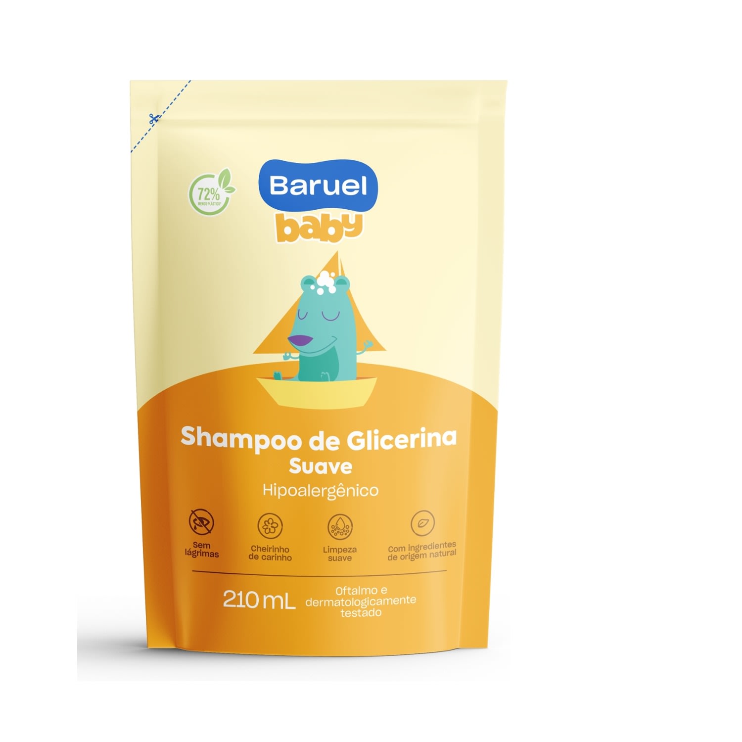 SHAMPOO BARUEL BABY 210ML GLICERINA SUAVE REFIL