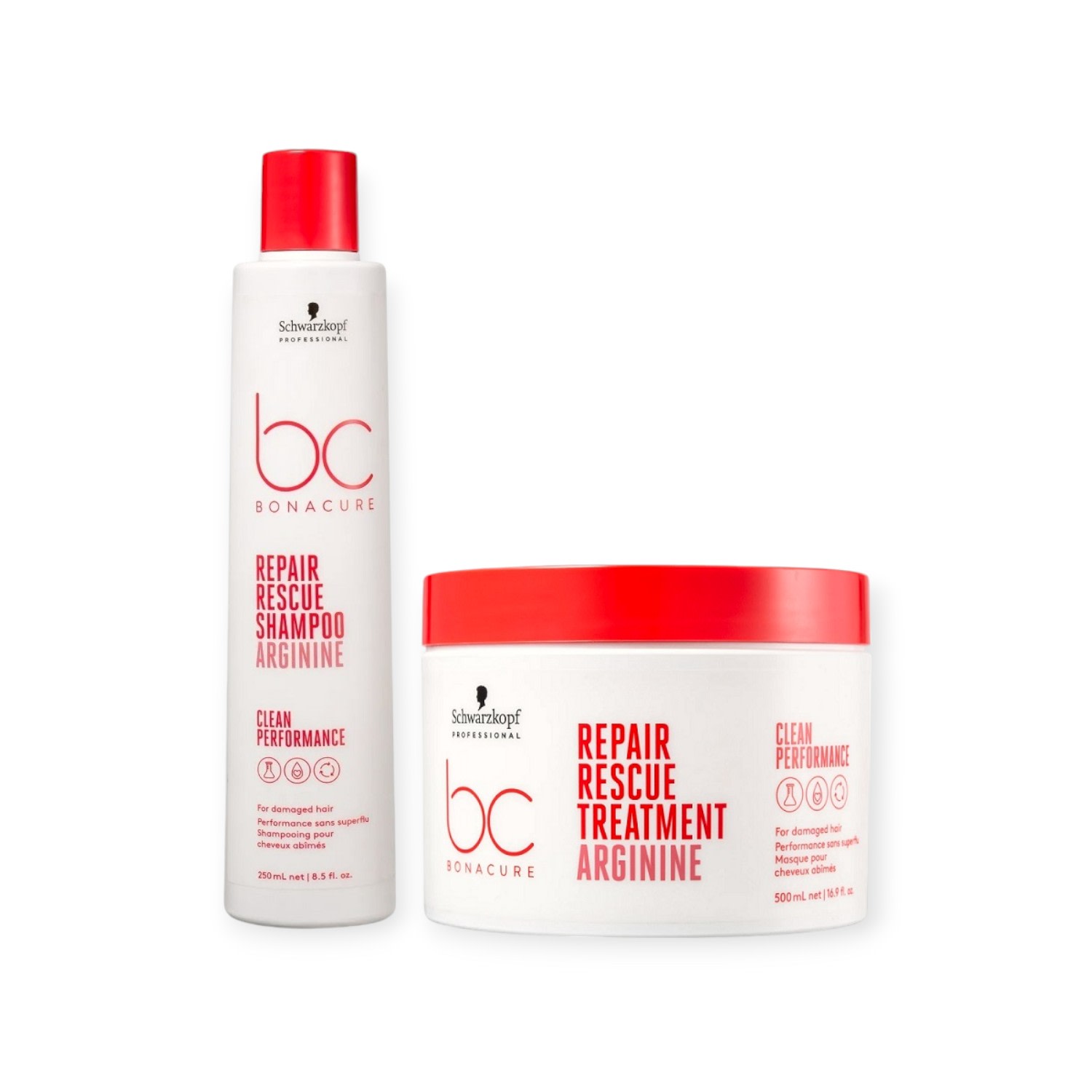 Kit BC Bonacure Schwarzkopf Repair Rescue - Shampoo 250ml + Máscara 500g