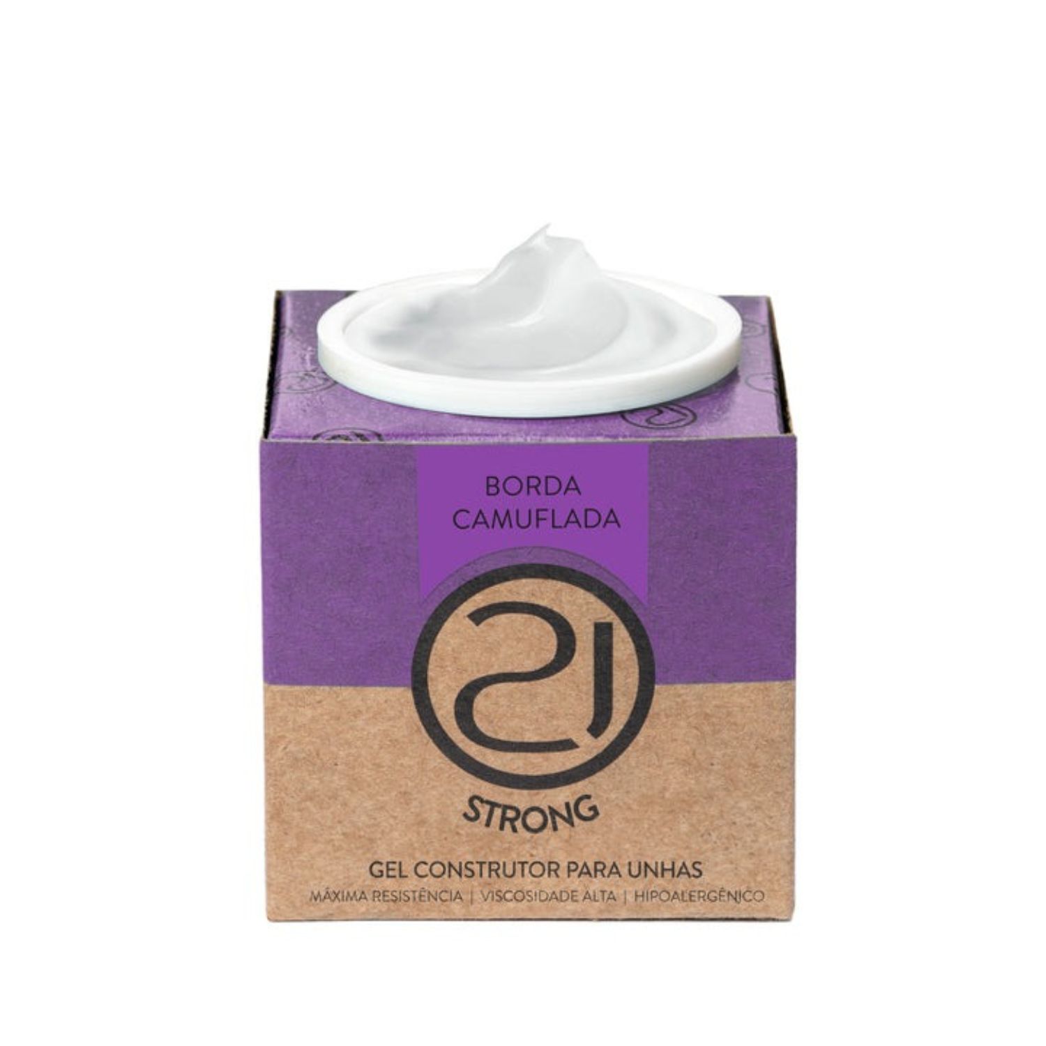 Nails 21 Strong Borda Camuflada - Gel Construtor para Unhas 34g