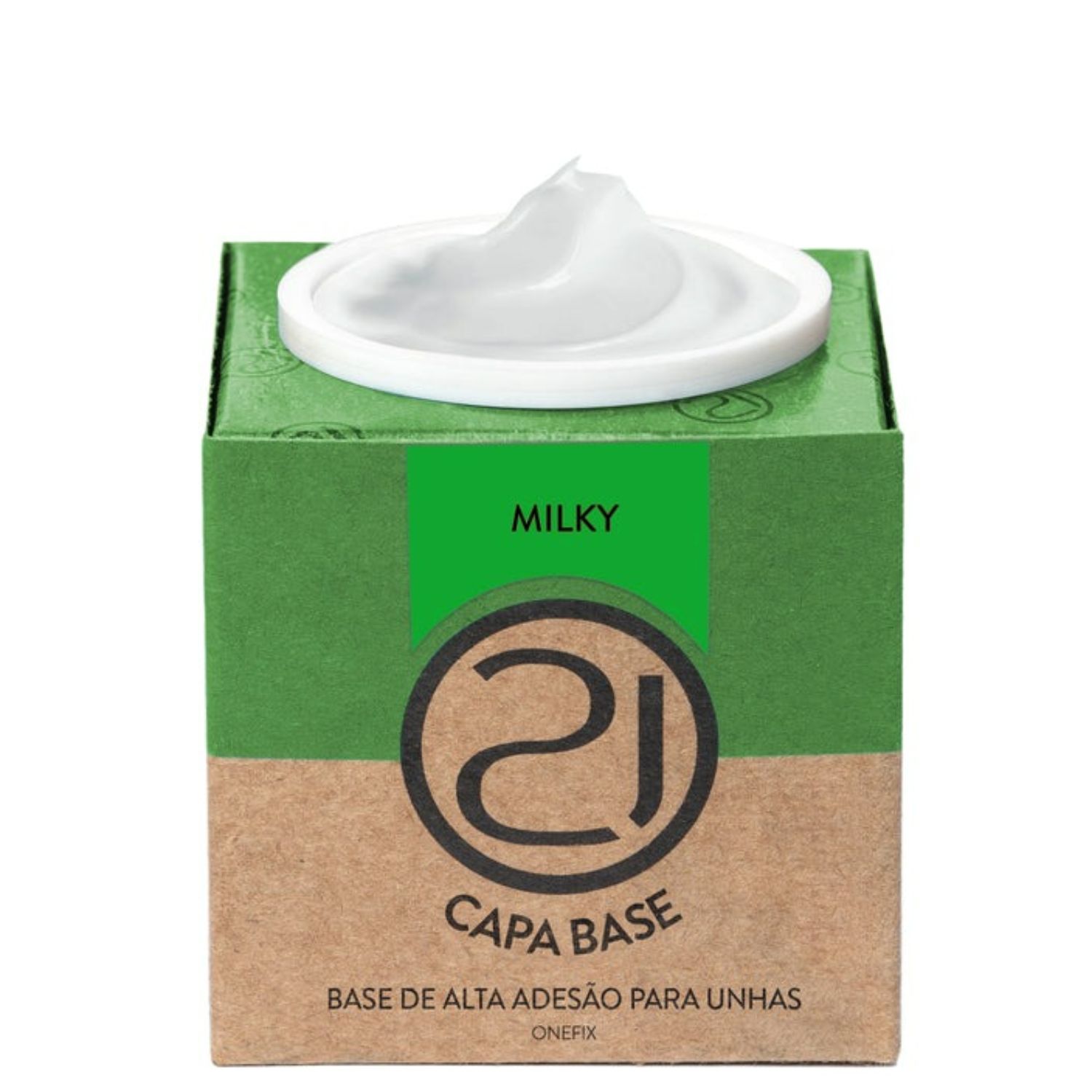 Nails 21 Capa Base Milky - Base de Alta Adesão para Unhas 13g
