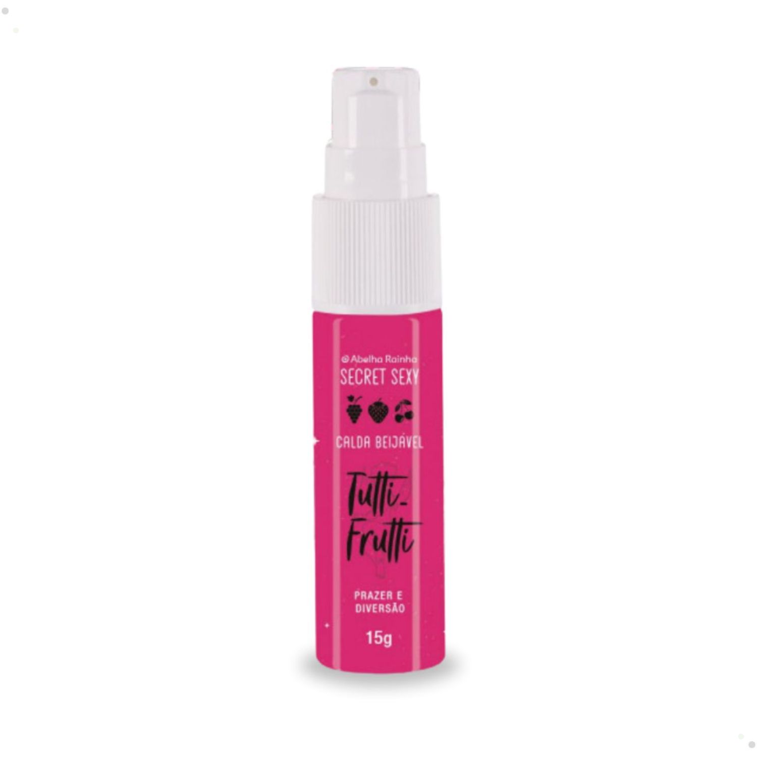 Calda Beijável Sabor Tutti Frutti Prazer e Diversão 15g Secret Sexy Abelha Rainha REF 2915