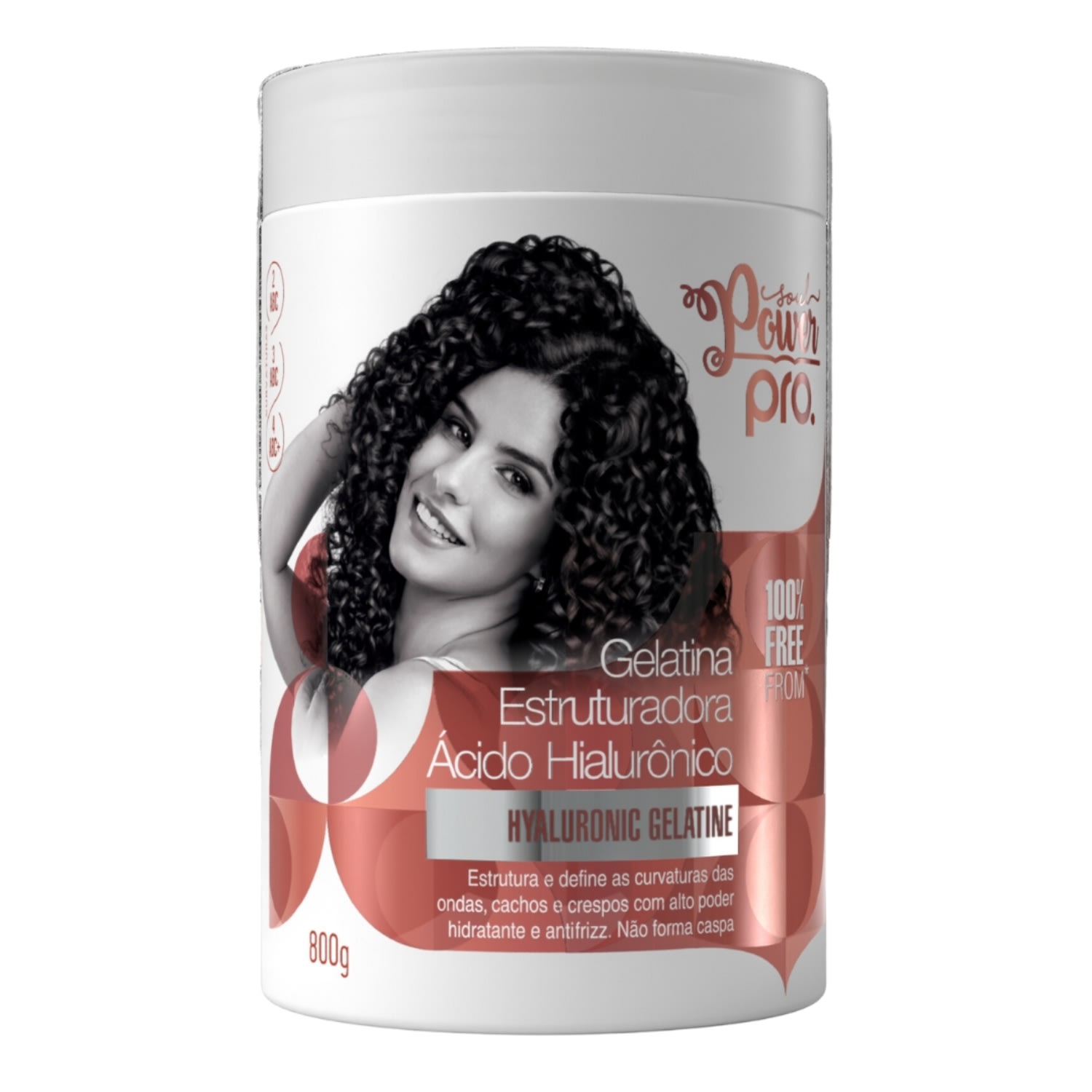 Gelatina Estruturadora Ácido Hialurônico Soul Power 800g