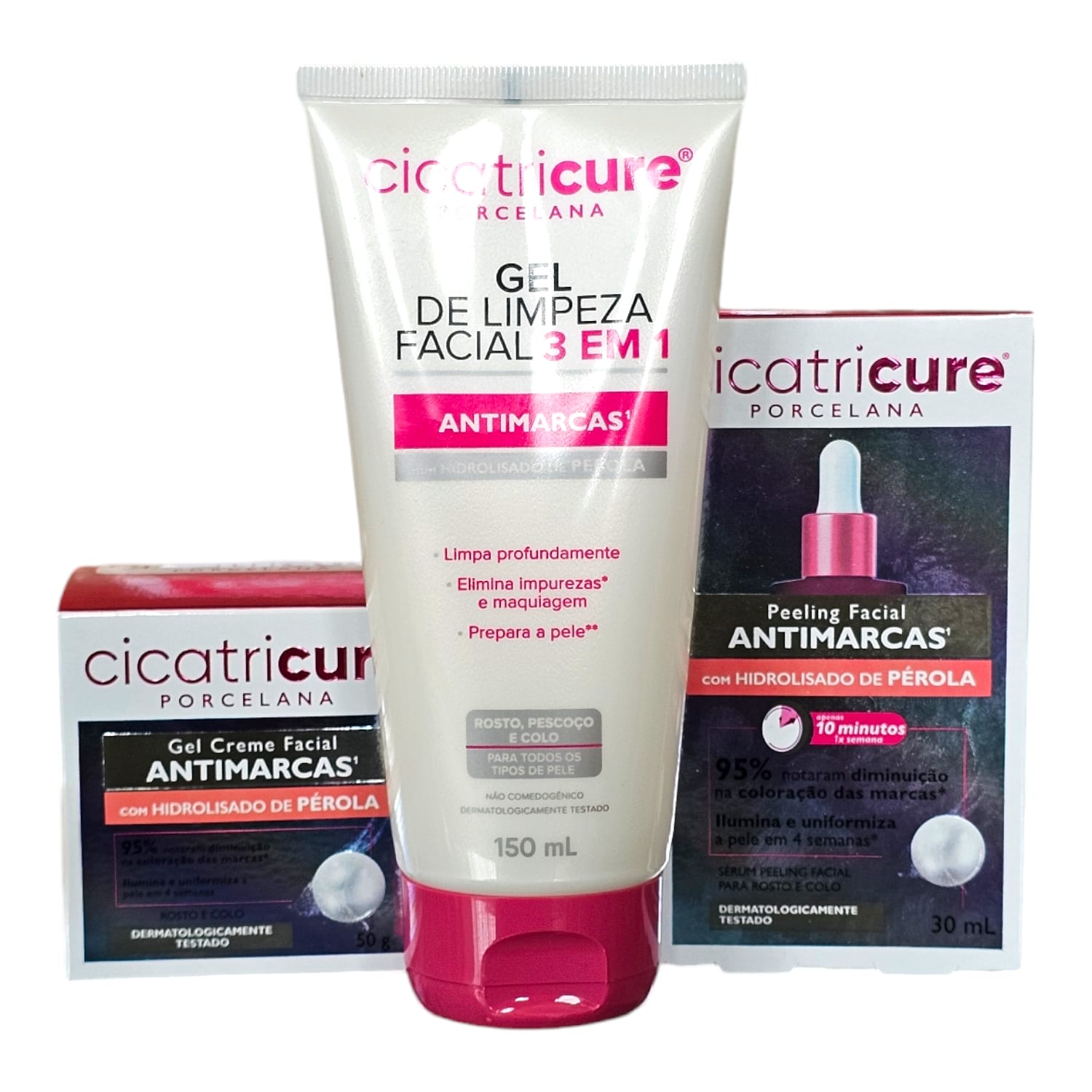 Kit Cicatricure Porcelana Antimarcas (3 Produtos)