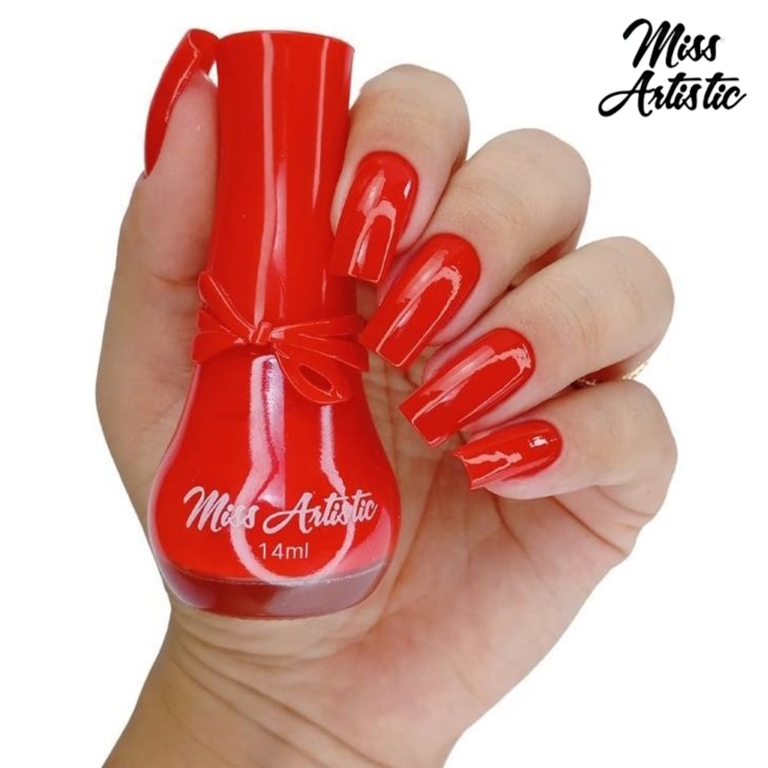 MISS ARTISTIC - Esmalte Cremoso Coleção Vermelhos - Lacinho - B315 - 14ml
