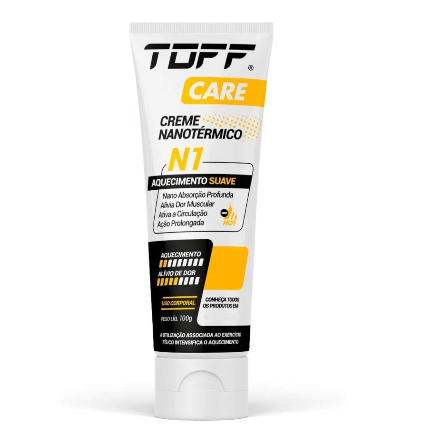 Toff Care Creme Nanotérmico Para Alívio Da Dor N1 - Aquecimento Suave