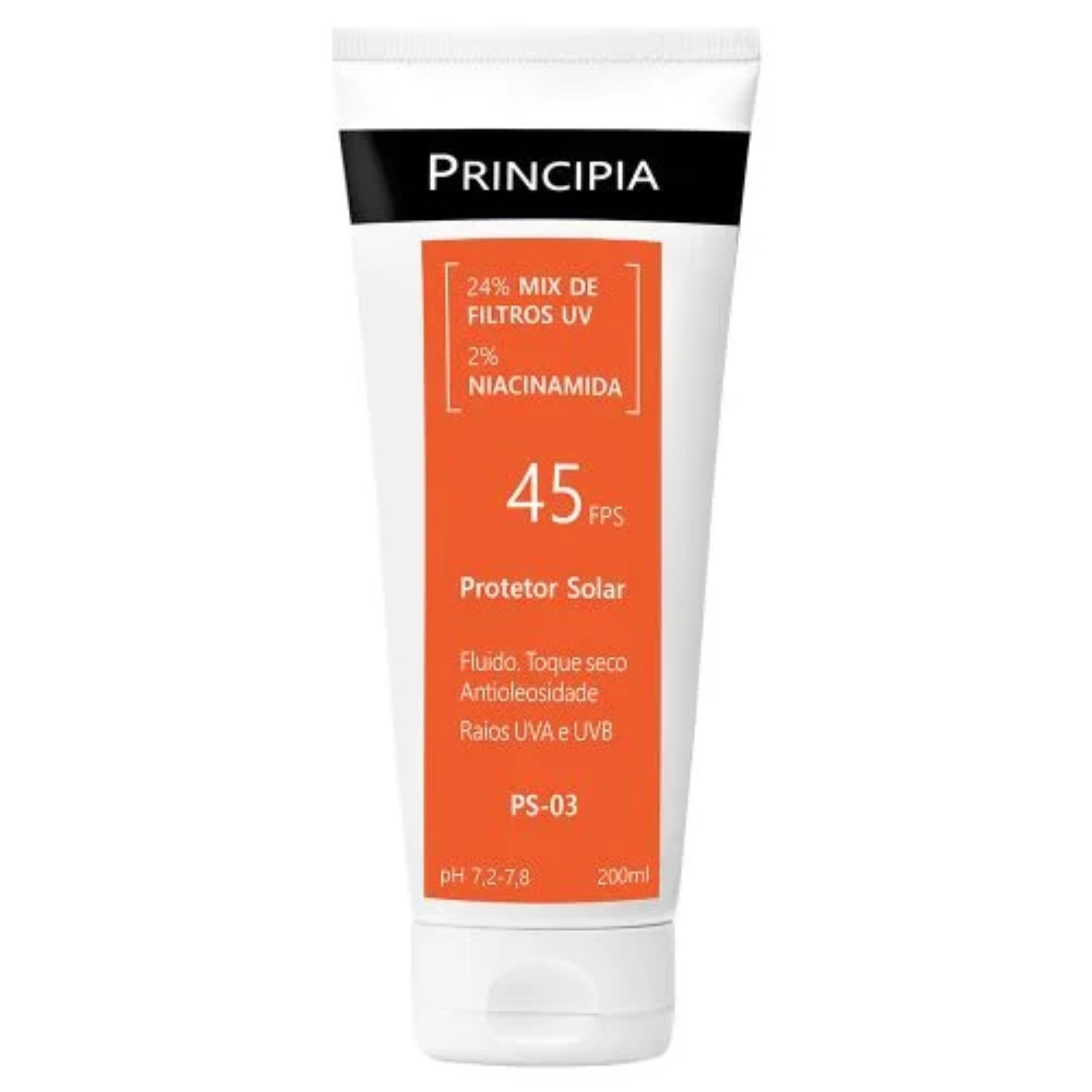 Principia PS-03 FPS 45 Antioleosidade - Protetor Solar Corporal 200ml