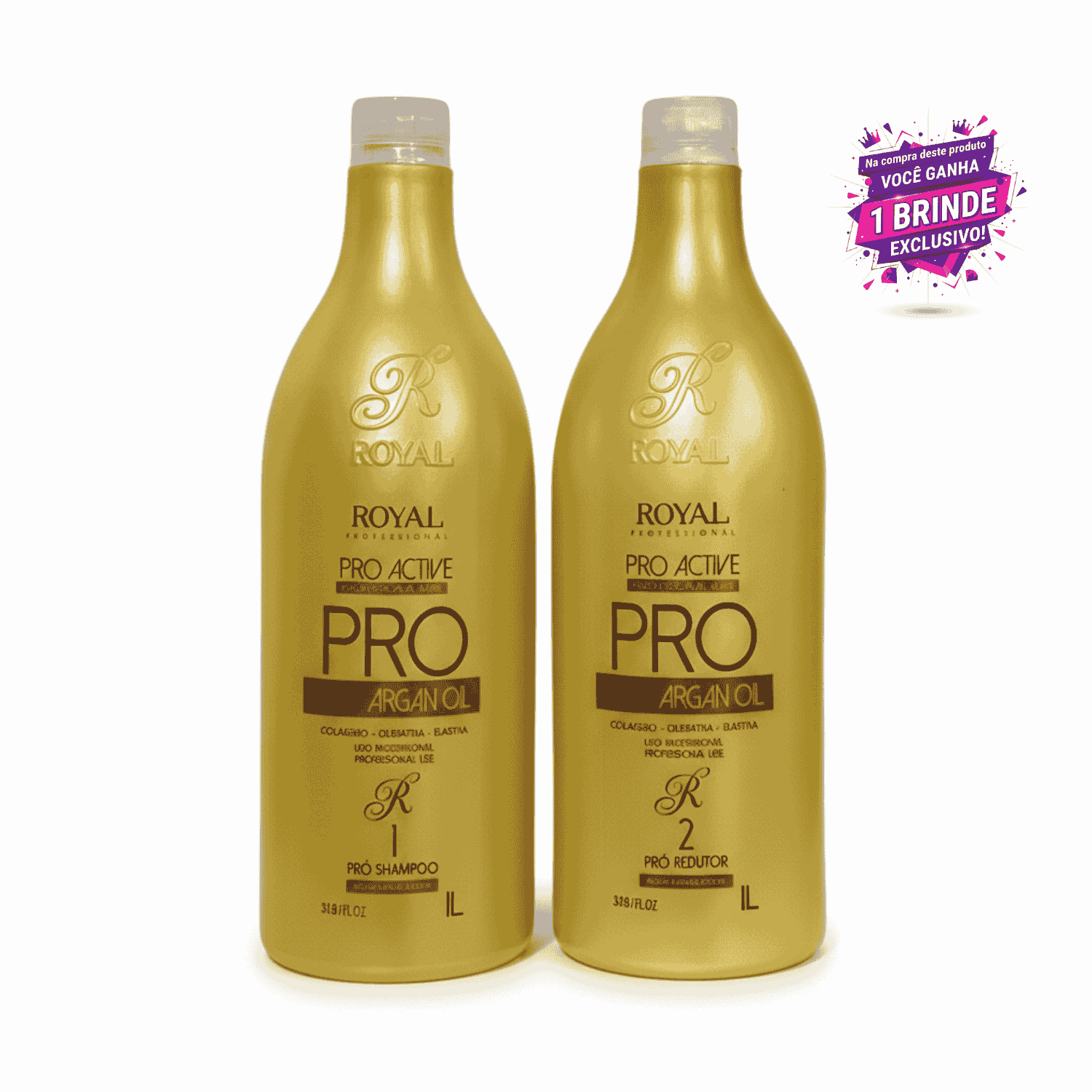 Royal Progressiva Pro Argan Alisa 100% Definitiva + Brinde