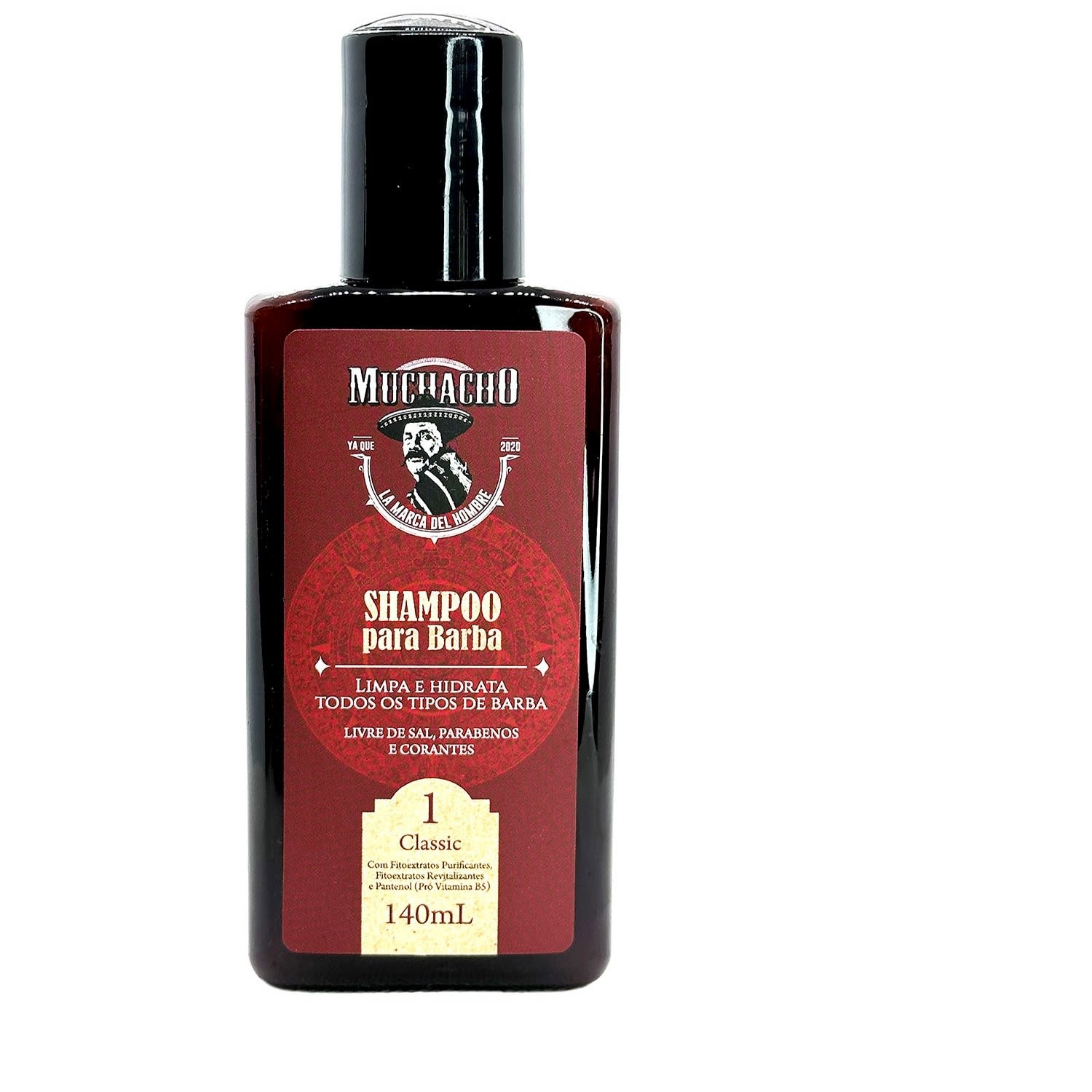 Muchacho Cosméticos Classic - Shampoo para Barba 140ml