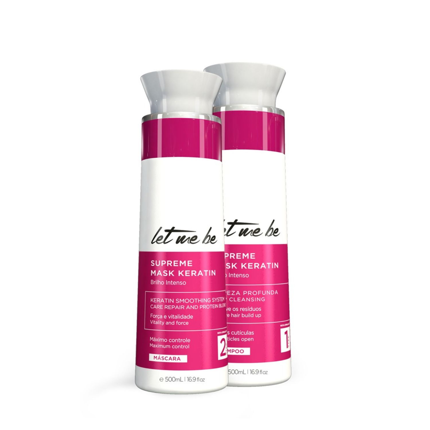 Kit Progressiva Supreme Mask Keratin Let Me Be 2 un. de 500ml