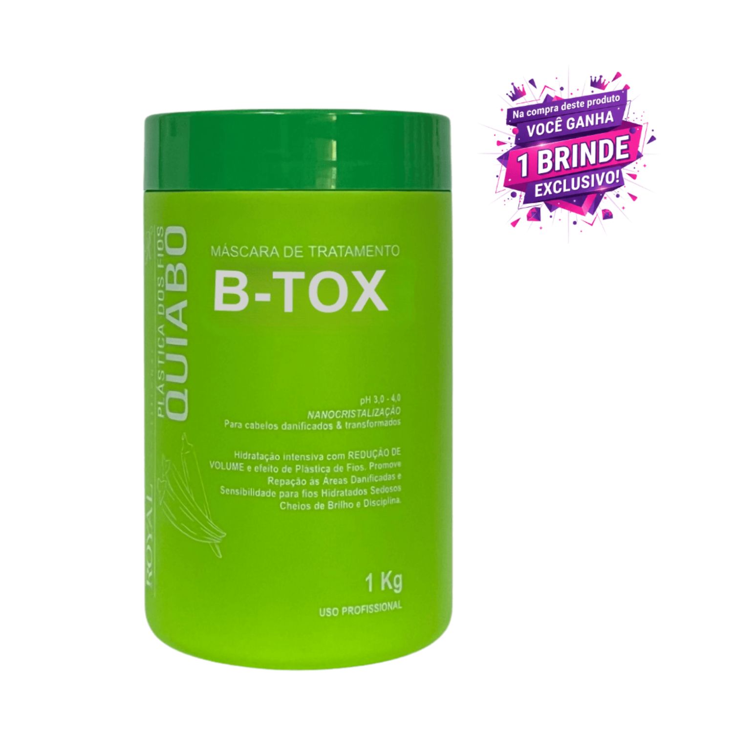 B-tox Plástica dos fios Quiabo 1Kg