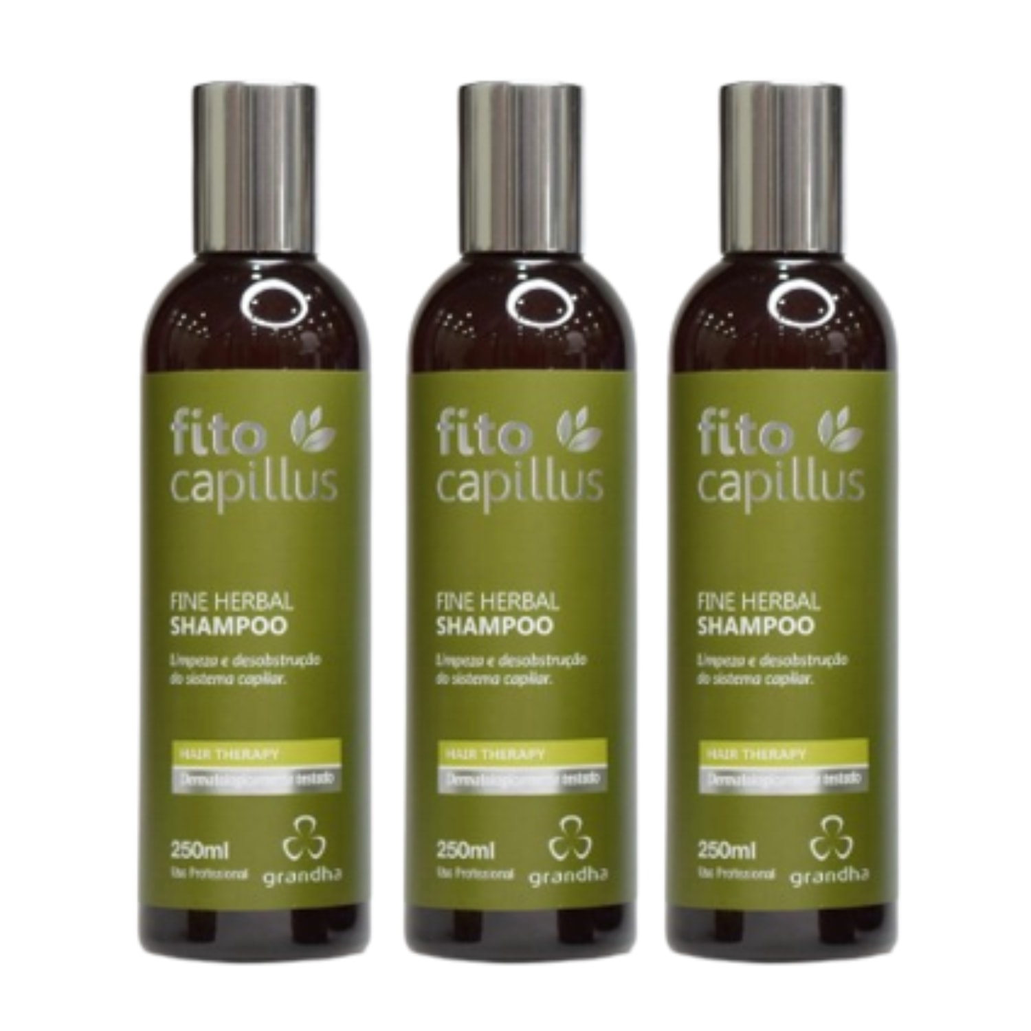 03 Shampoo Fito Capillus Fine Herbal 250ml cada