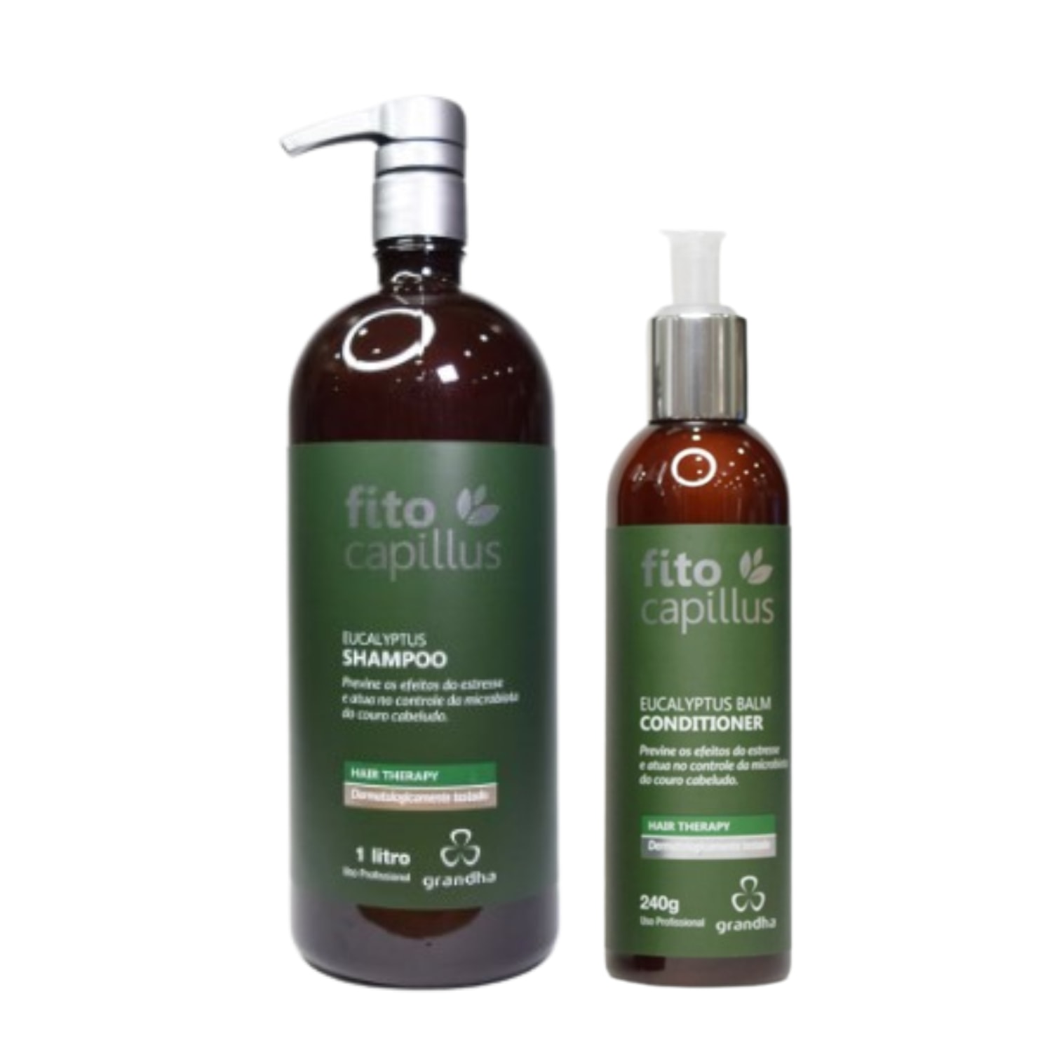 Shampoo 1L e Condicionador 240g Fito Capillus Eucalyptus