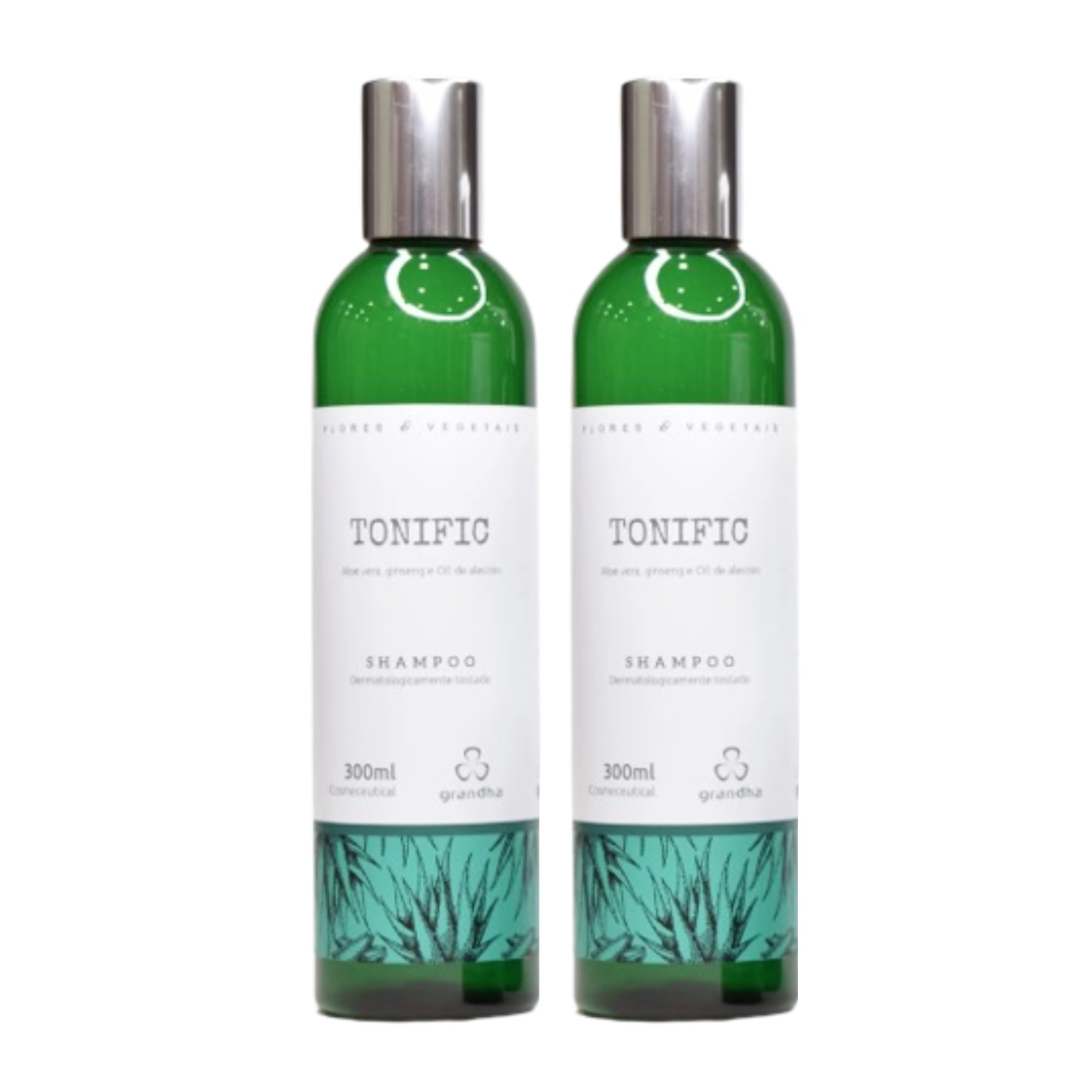 02 Shampoo Tônico para Fortalecer os Cabelos Tonific 300ml