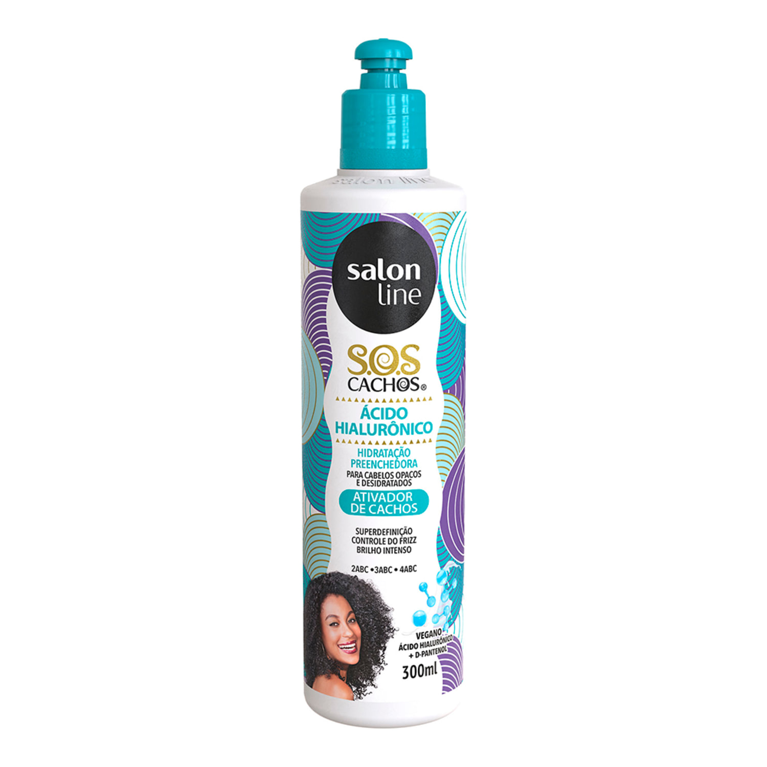 Salon Line S.O.S Cachos Ácido Hialurônico - Ativador Cachos 300ml