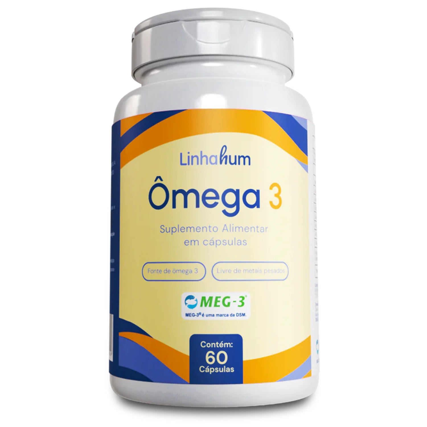 Linhahum Ômega 3 - Suplemento Alimentar (60 Cápsulas)
