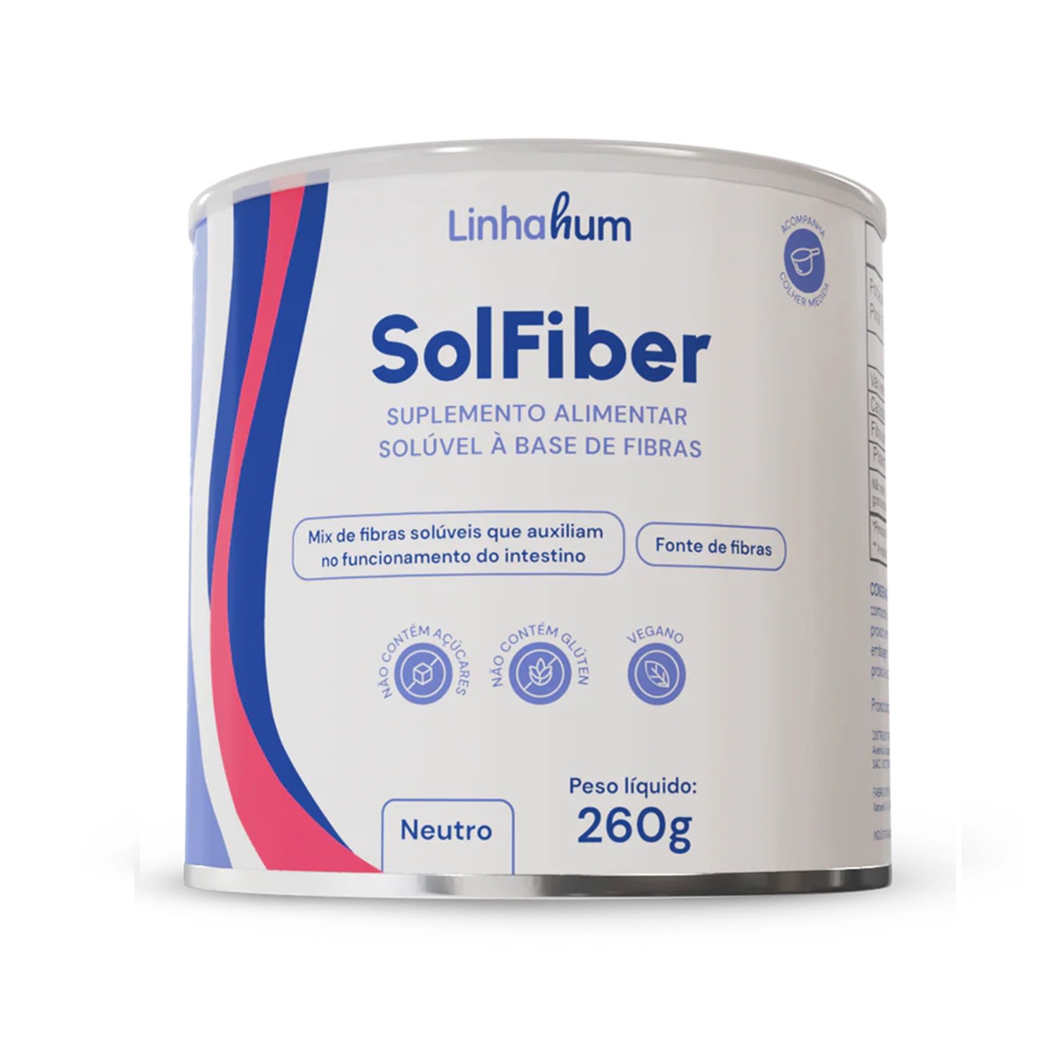 Linhahum SolFiber - Suplemento Alimentar em Pó 260g