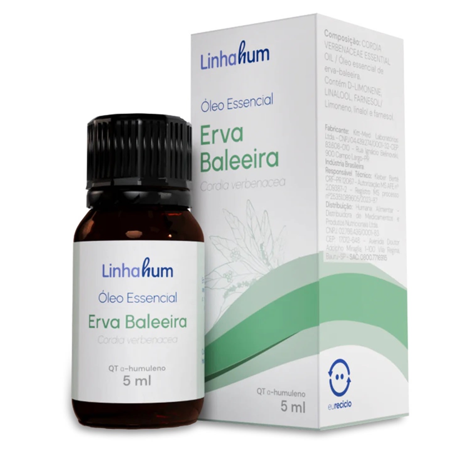 Linhahum Erva Baleeira - Óleo Essencial 5ml