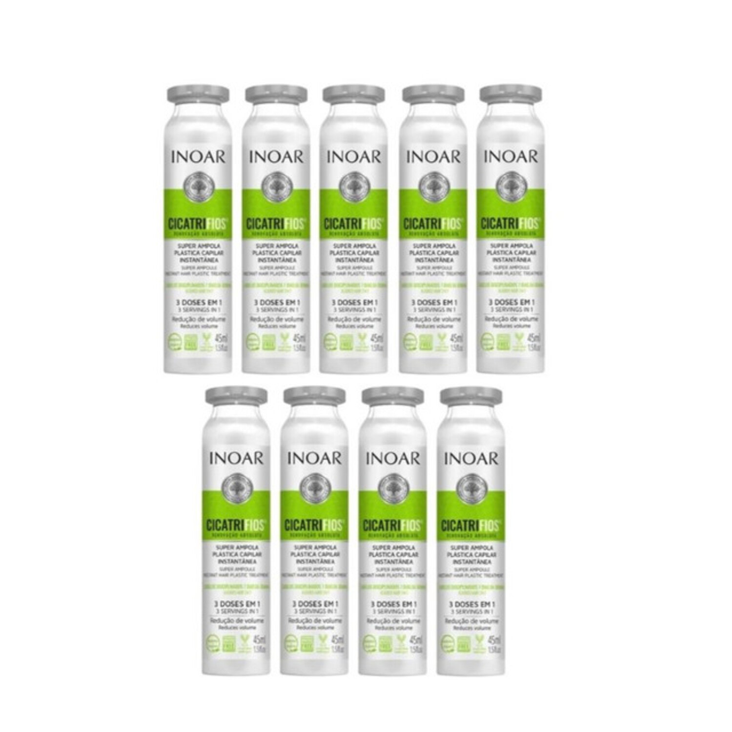 Inoar Kit Cicatrifios 9 Ampolas 45ml