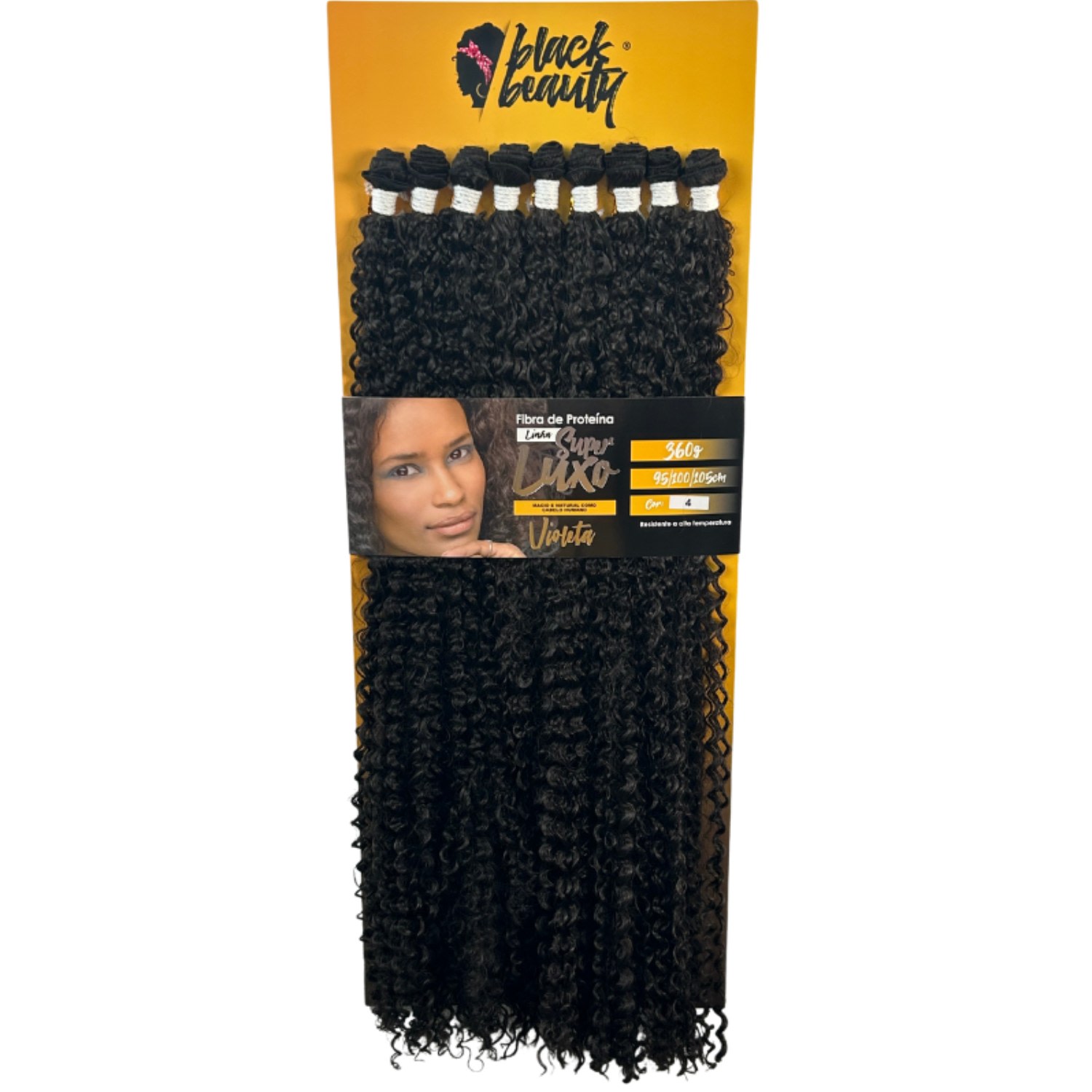 Black Beauty Super Luxo Violeta 4 - Aplique de Cabelo 360g