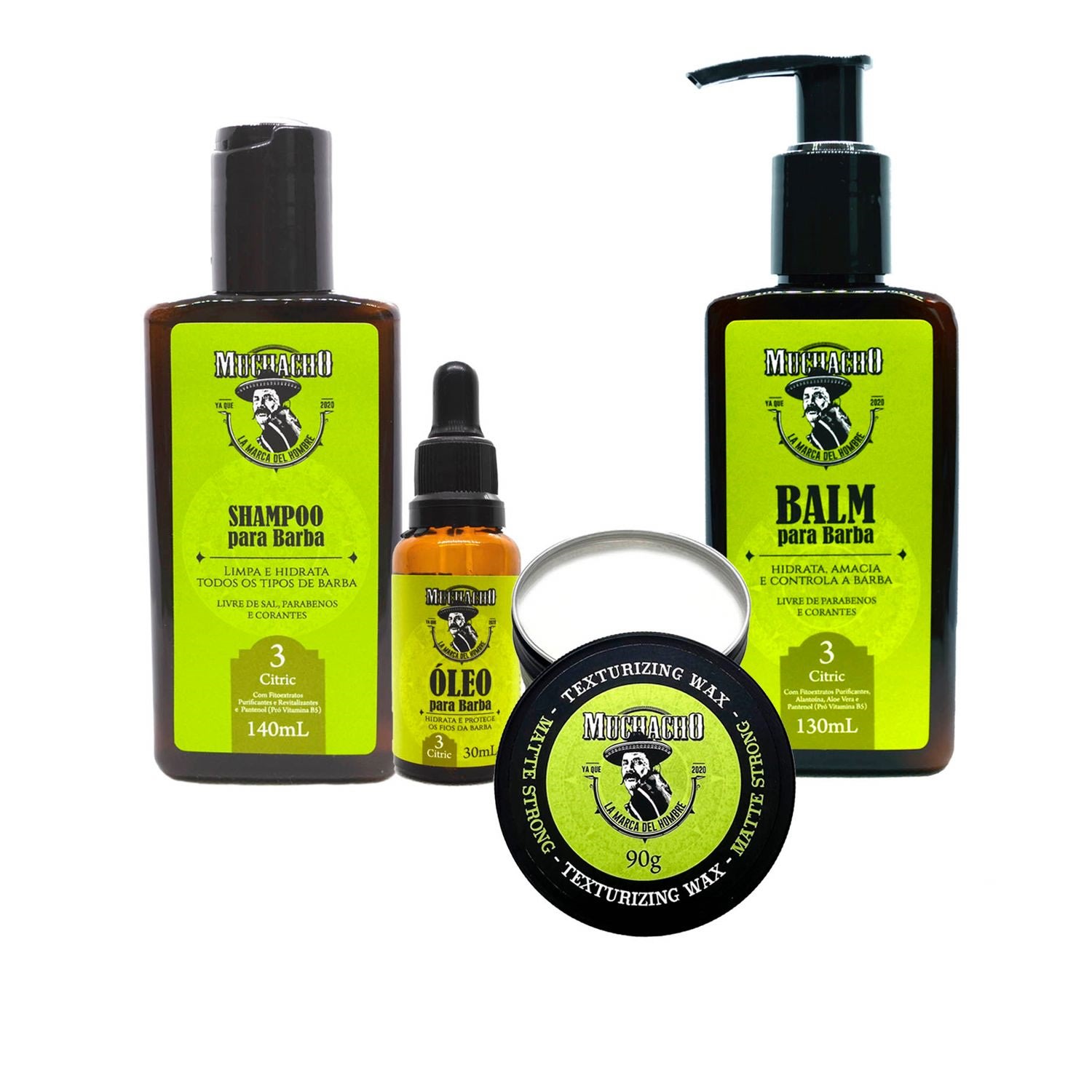 Kit Muchacho Cosméticos Citric Completo (4 Produtos)