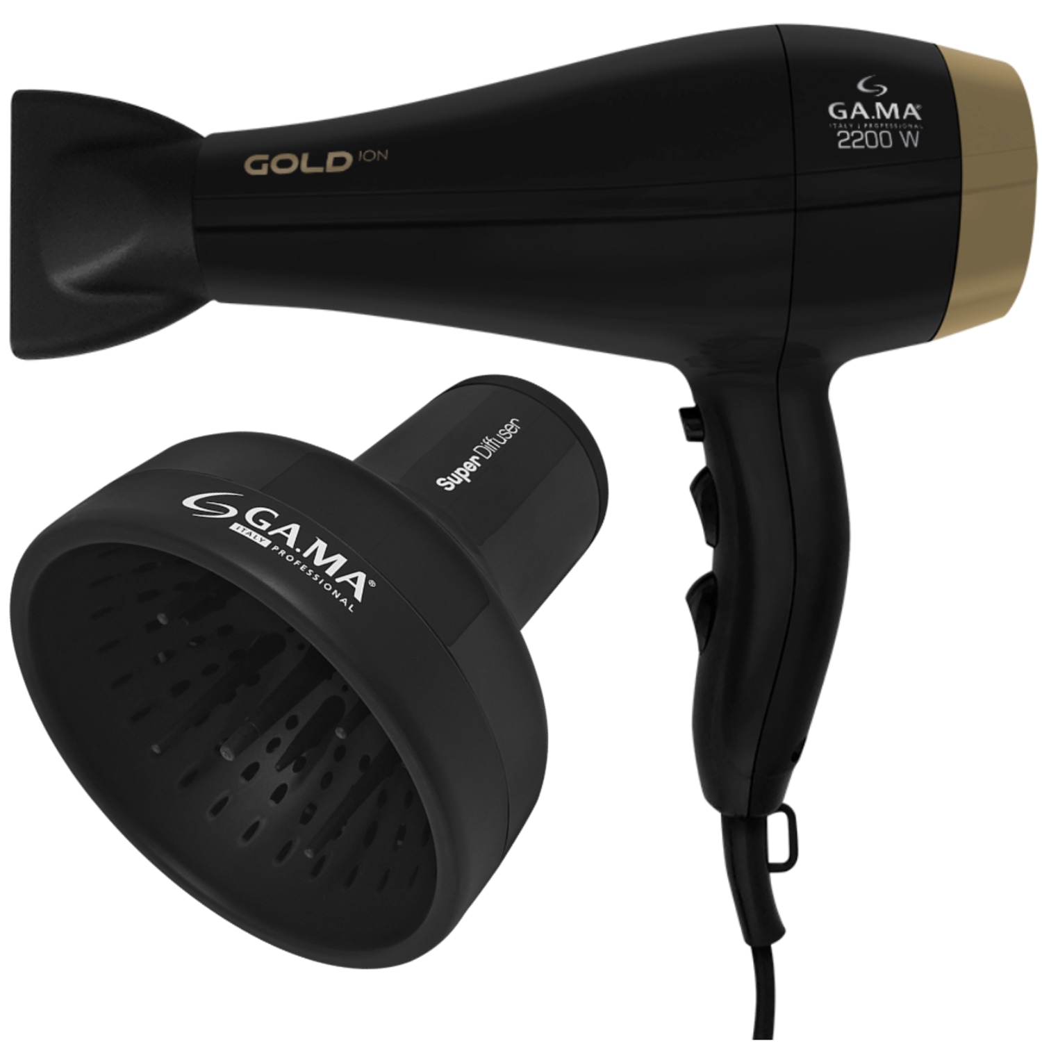 Kit Secador Gold Ion e Difusor Universal 220V