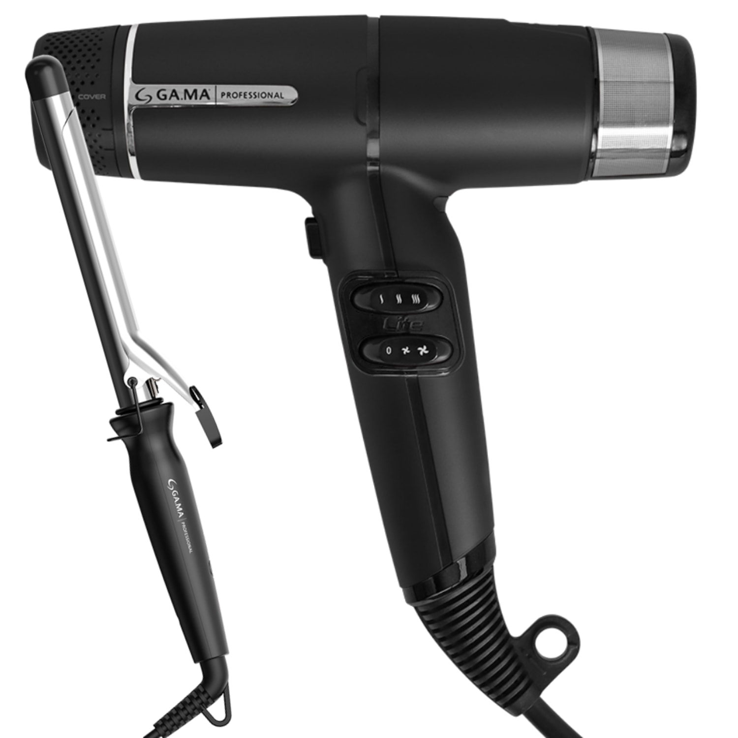 Kit Secador iQ Lite Black e Modelador Salon Curl 25mm 127V