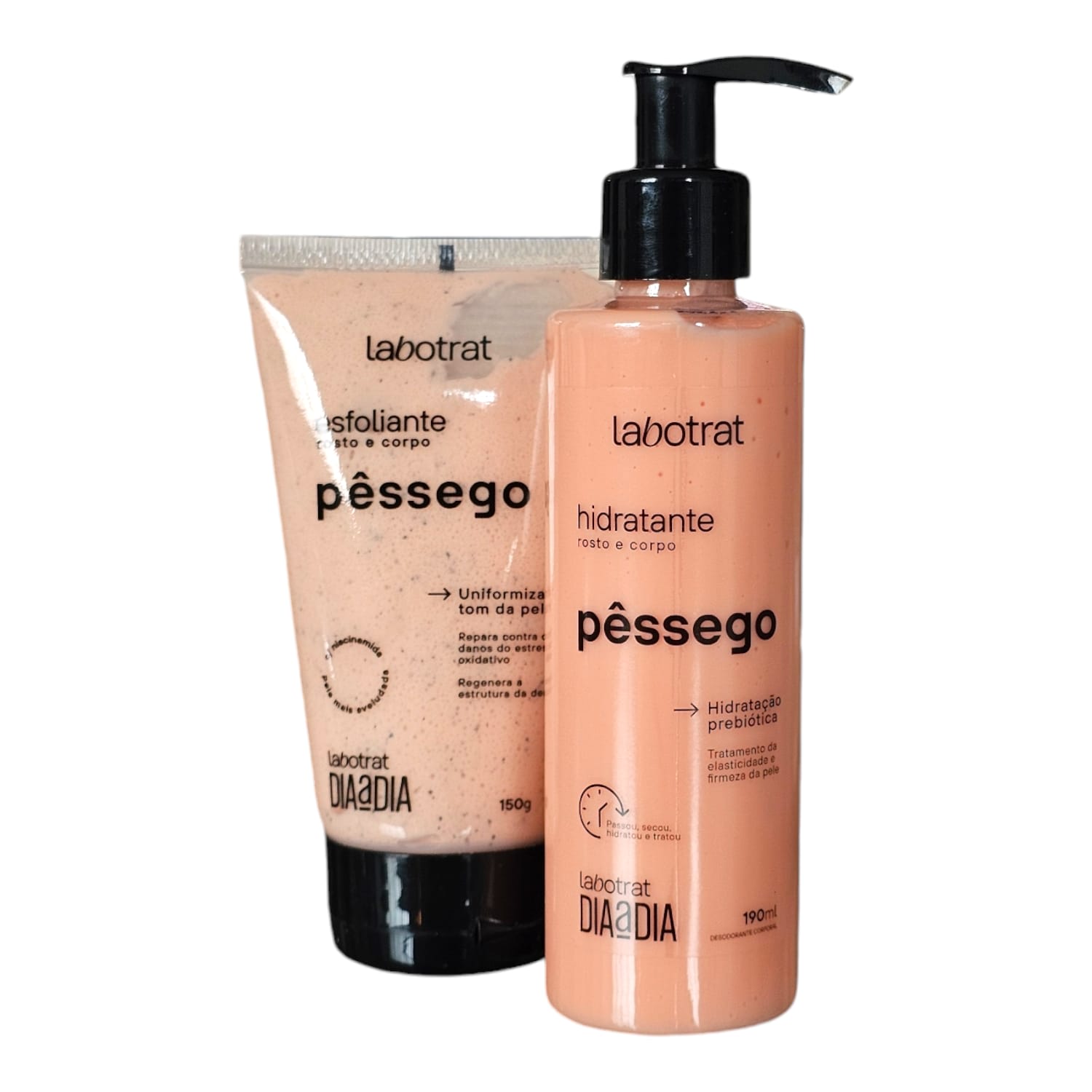 Kit Labotrat Dia a Dia Pêssego - Hidratante 190ml + Esfoliante 150g