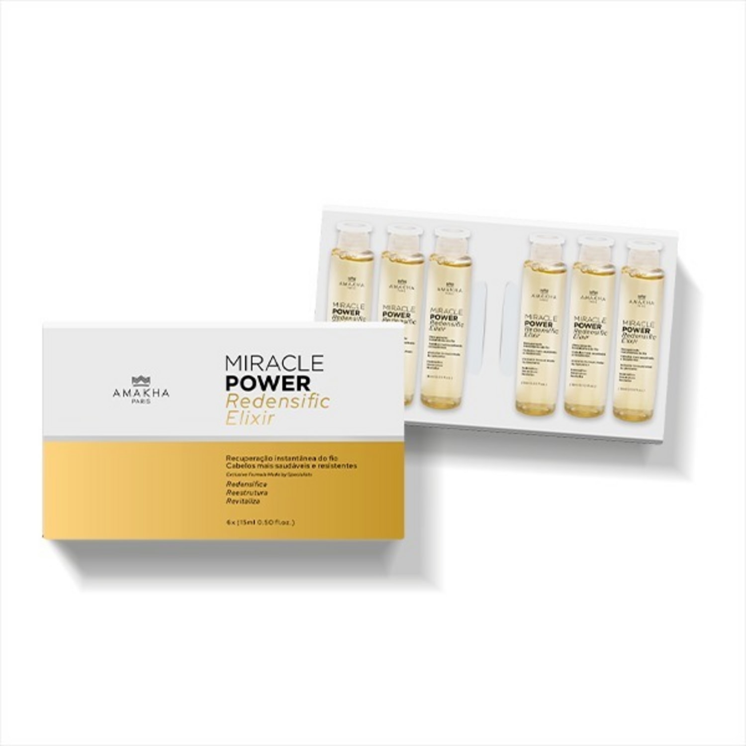 Ampola Capilar Fortificante Miracle Power 6 unidades