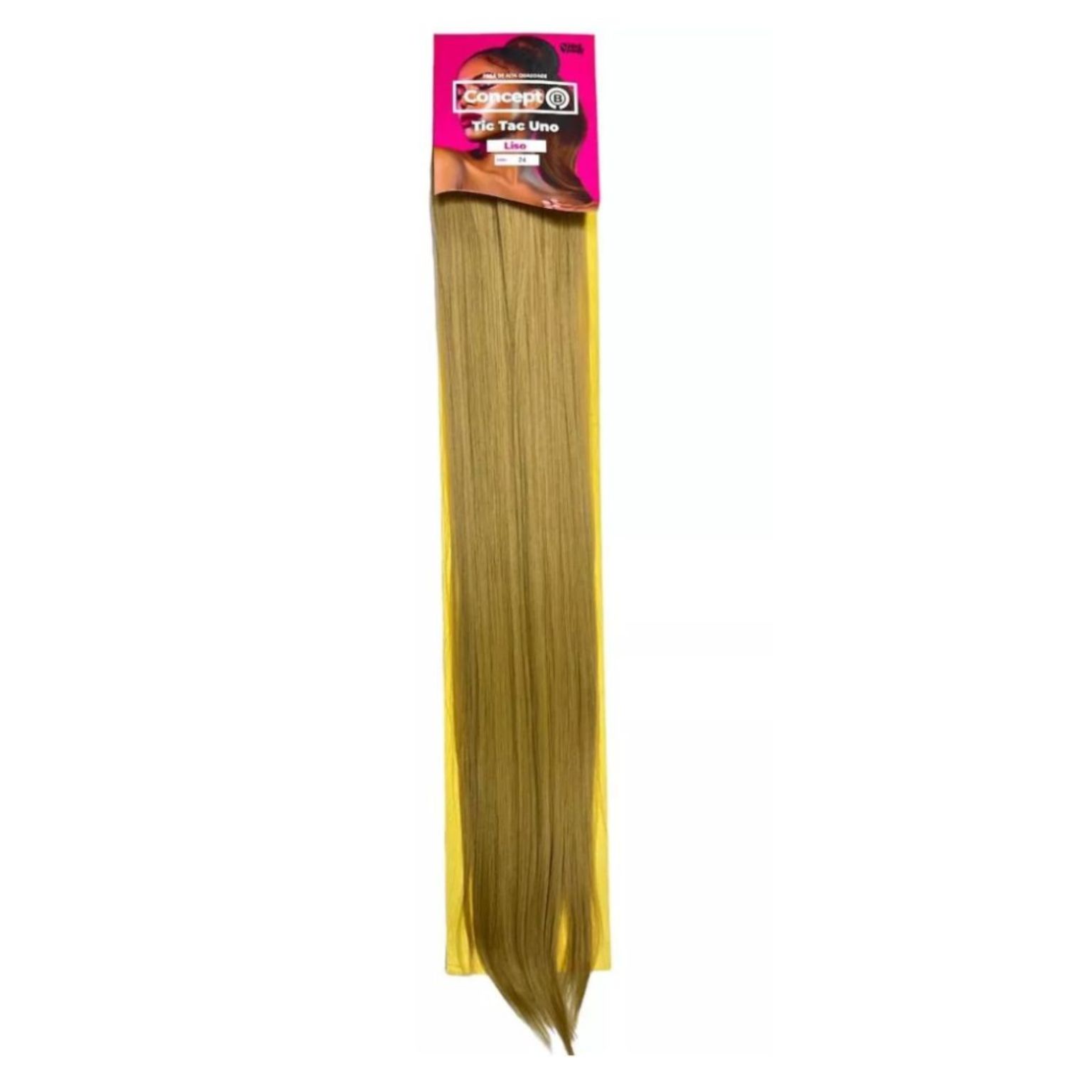 Black Beauty Tic Tac Uno Liso 24 - Aplique de Cabelo 65cm