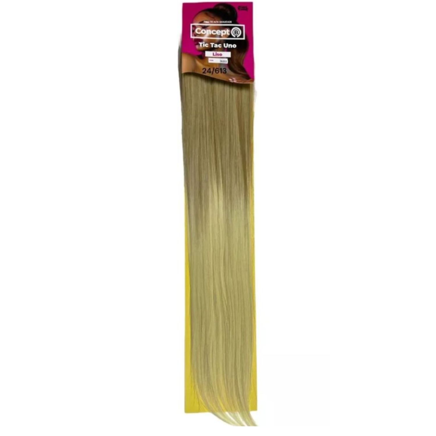 Black Beauty Tic Tac Uno Liso 24/613 - Aplique de Cabelo 65cm