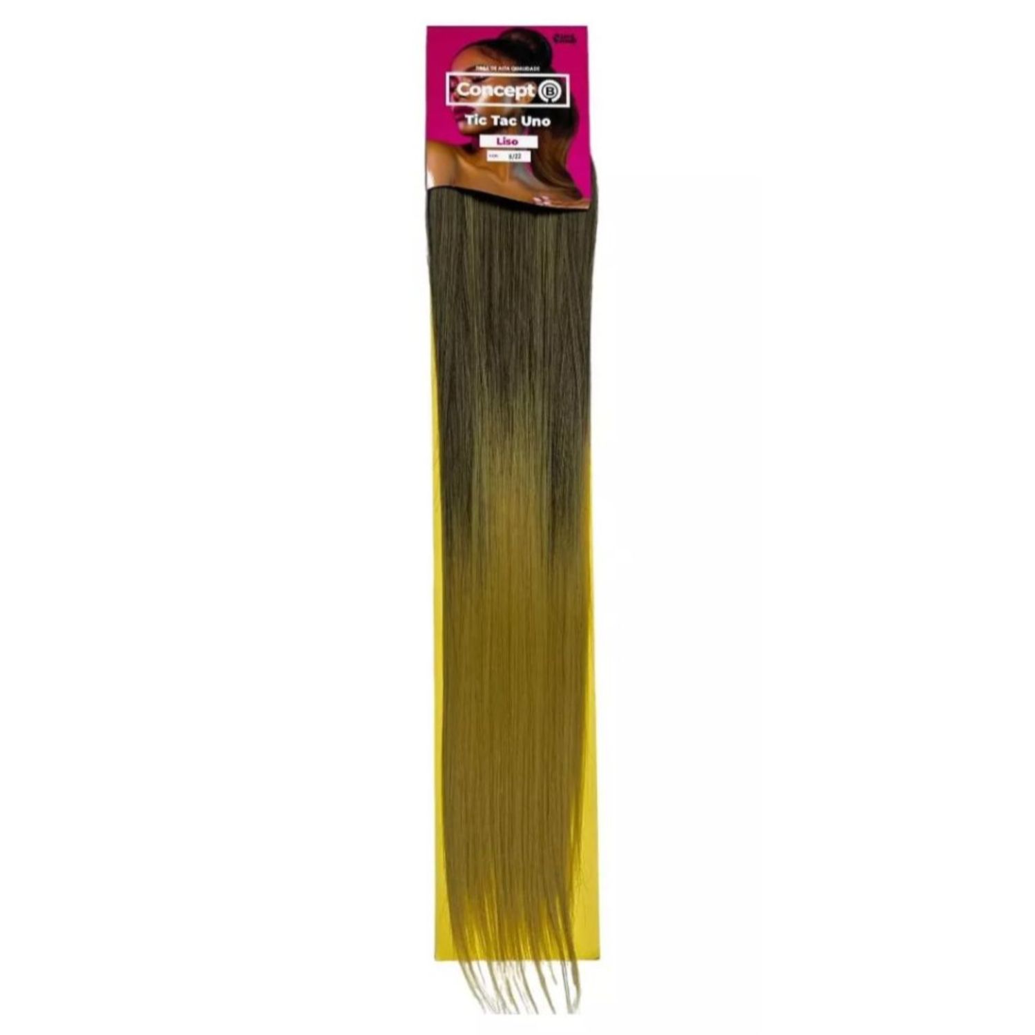 Black Beauty Tic Tac Uno Liso 8/22 - Aplique de Cabelo 65cm
