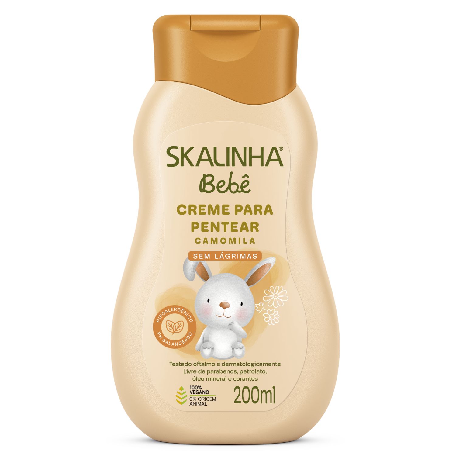 Creme Para Pentear Camomila Bebê Infantil Vegano Skala 200ml