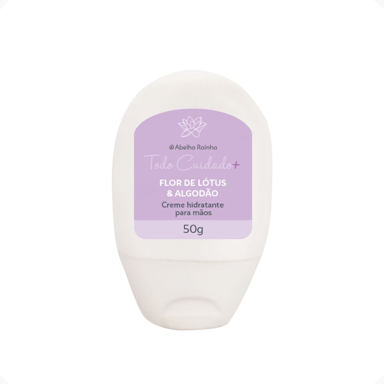 Abelha Rainha Todo Cuidado+ Flor de Lótus & Algodão - Creme Hidratante para Mãos 50g