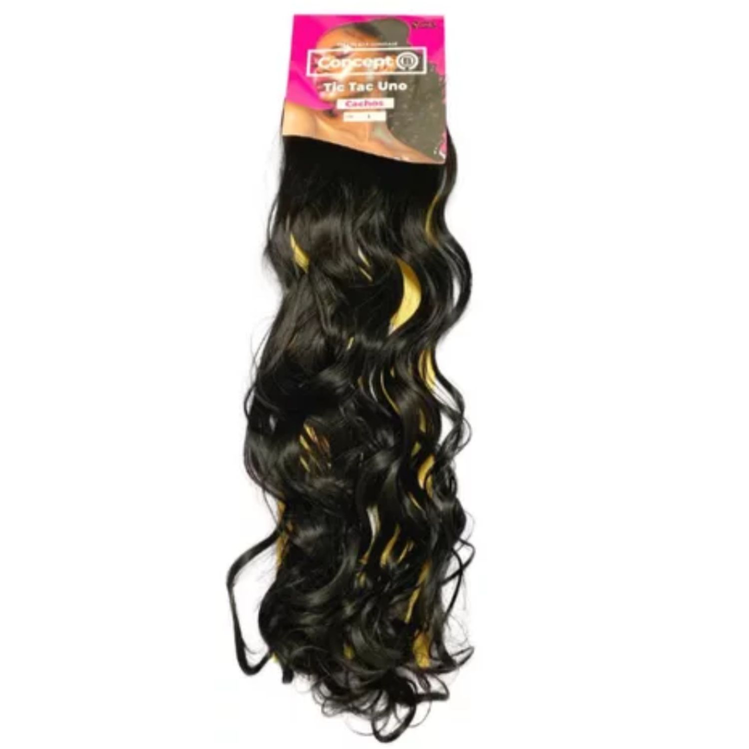 Black Beauty Tic Tac Uno Cacho 1B - Aplique de Cabelo 65cm