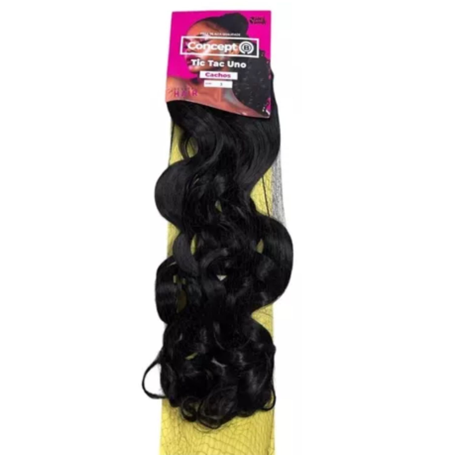 Black Beauty Tic Tac Uno Cacho 03 - Aplique de Cabelo 65cm