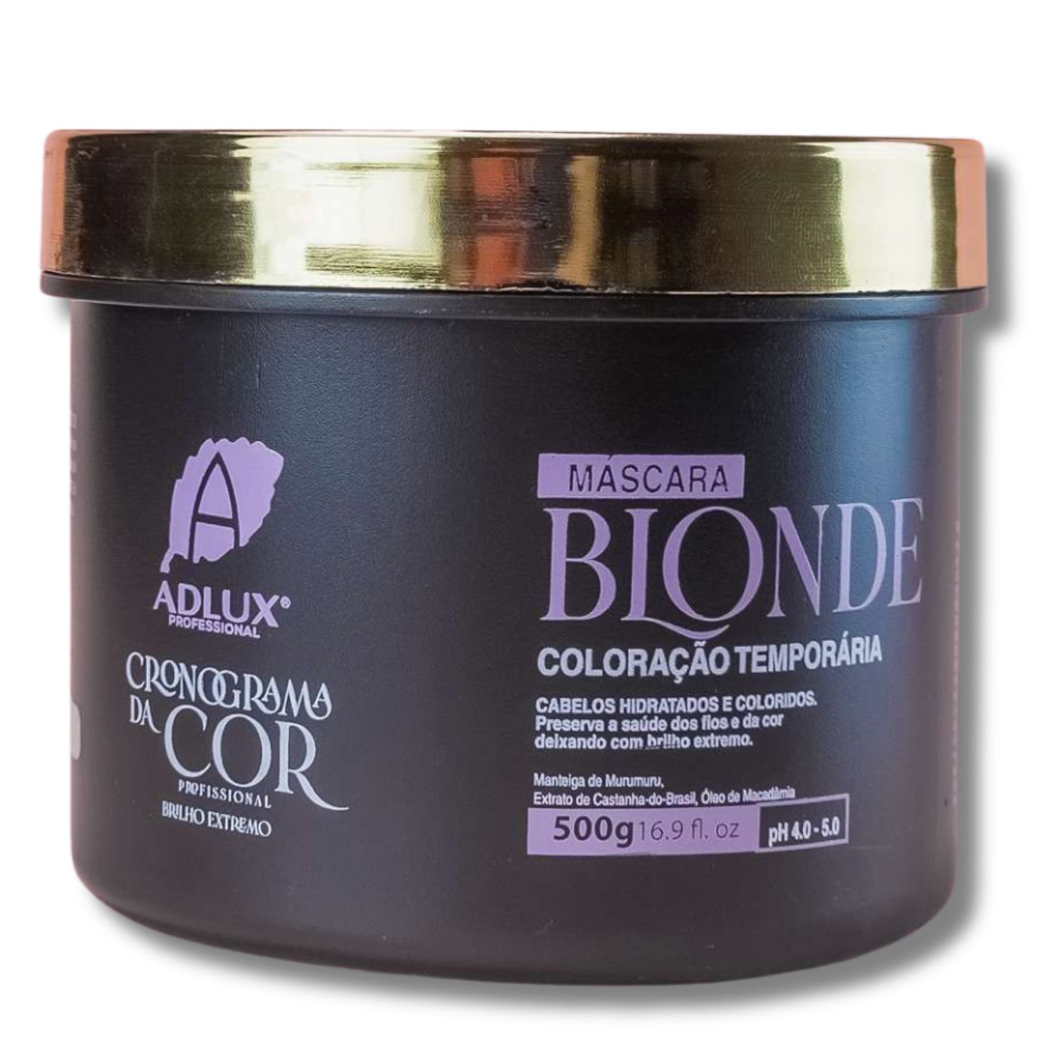 Adlux Cosméticos Cronograma da Cor Blonde - Máscara Tonalizante 500g