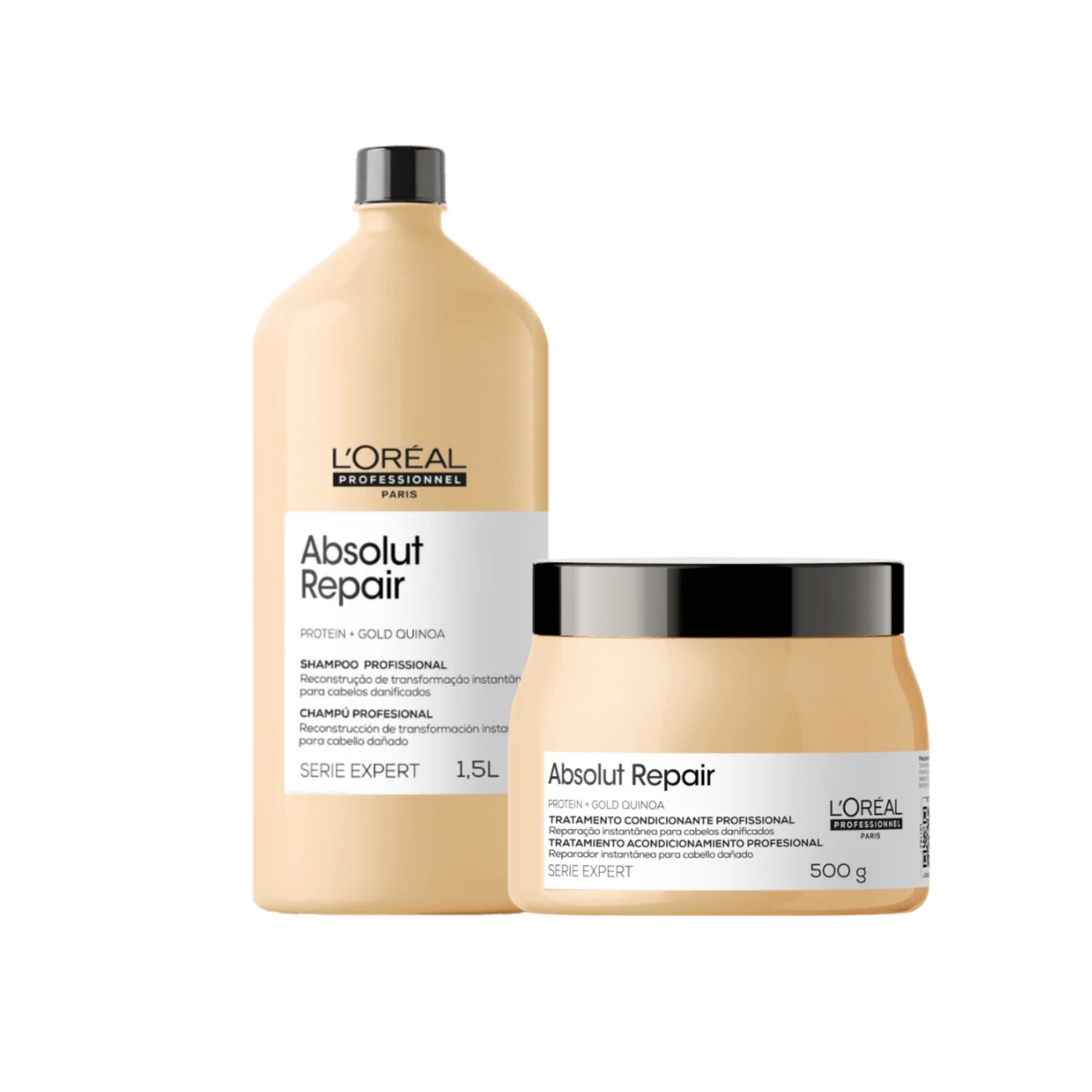 Kit L'Oréal Professionnel Serie Expert Absolut Repair Gold Quinoa + Protein Salon Intense (2 Produtos)