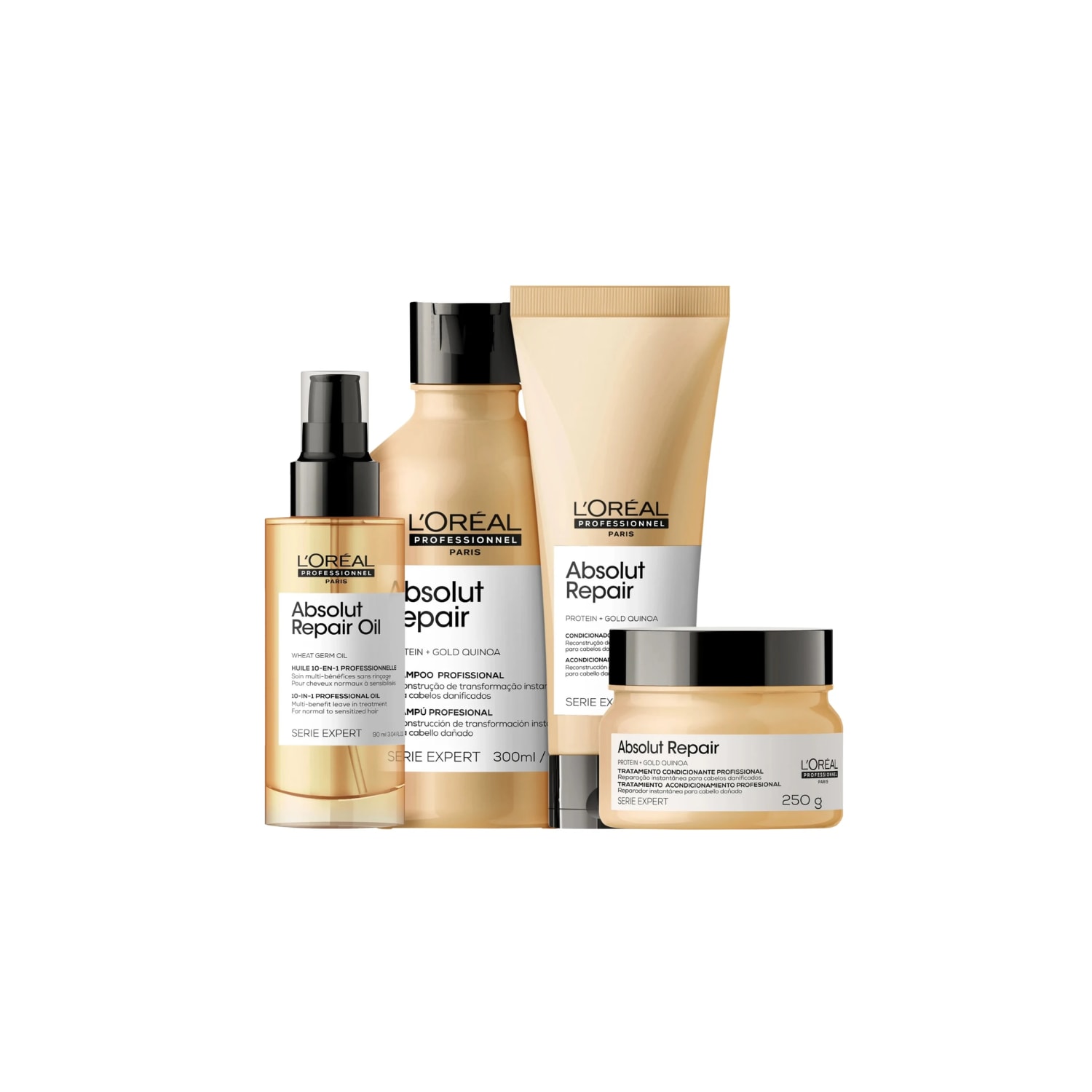 Kit L'Oréal Professionnel Serie Expert Absolut Repair Gold Quinoa + Protein Quarteto