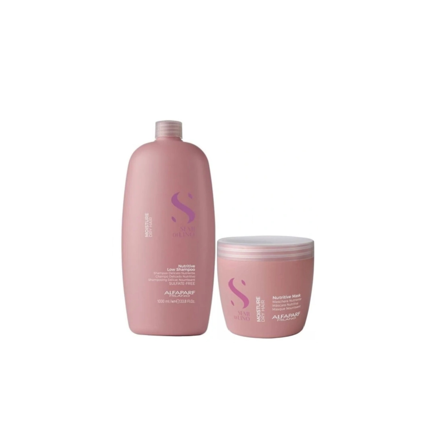 Kit Semí Dí Lino Moisture Shampoo e Máscara - Alfaparf