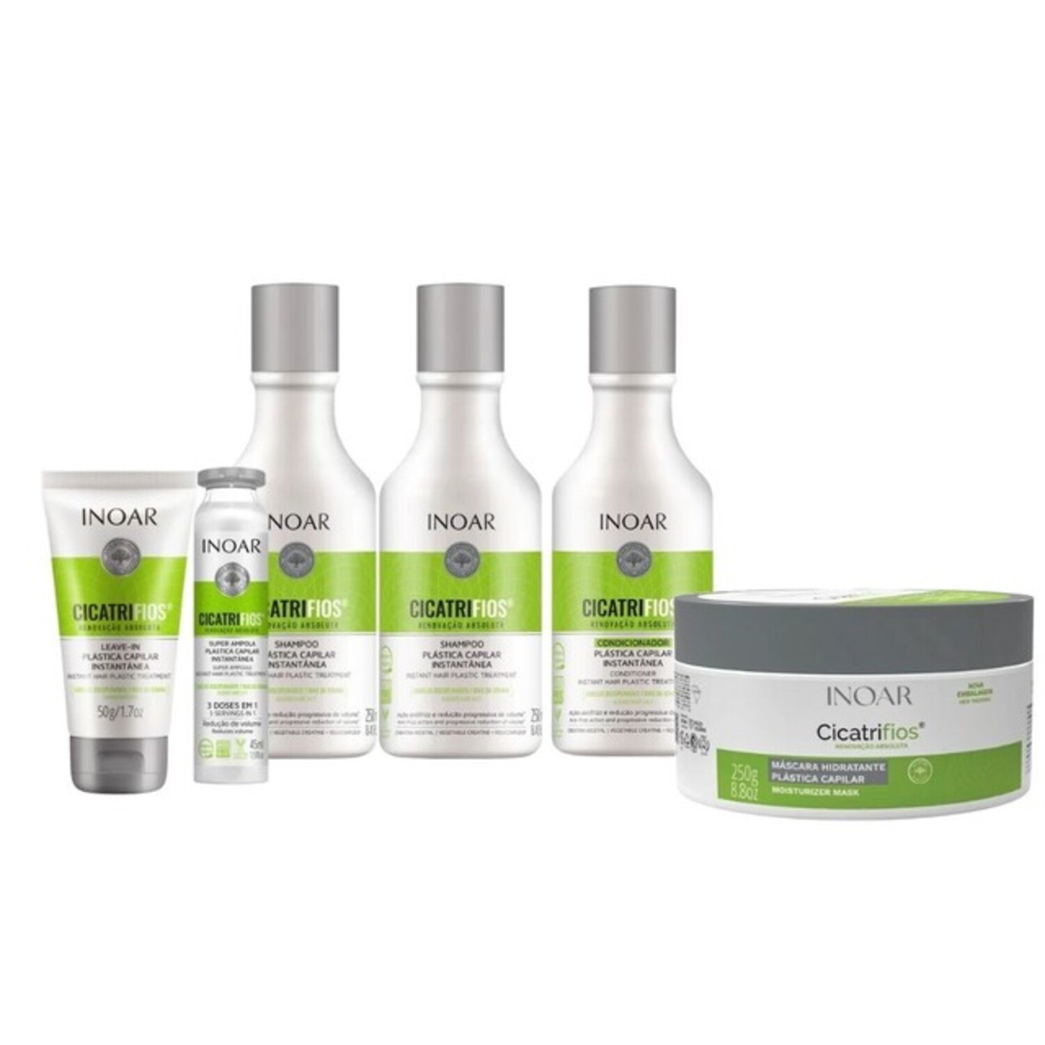 Inoar Kit Cicatrifios Plastica 6 Produtos