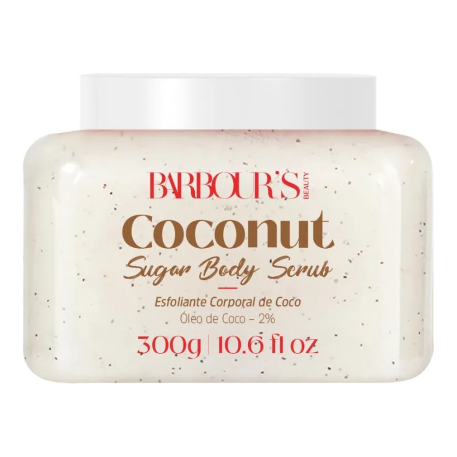 Esfoliante Corporal Banho Limpeza Pele Barbou's Beauty 300g - Coco