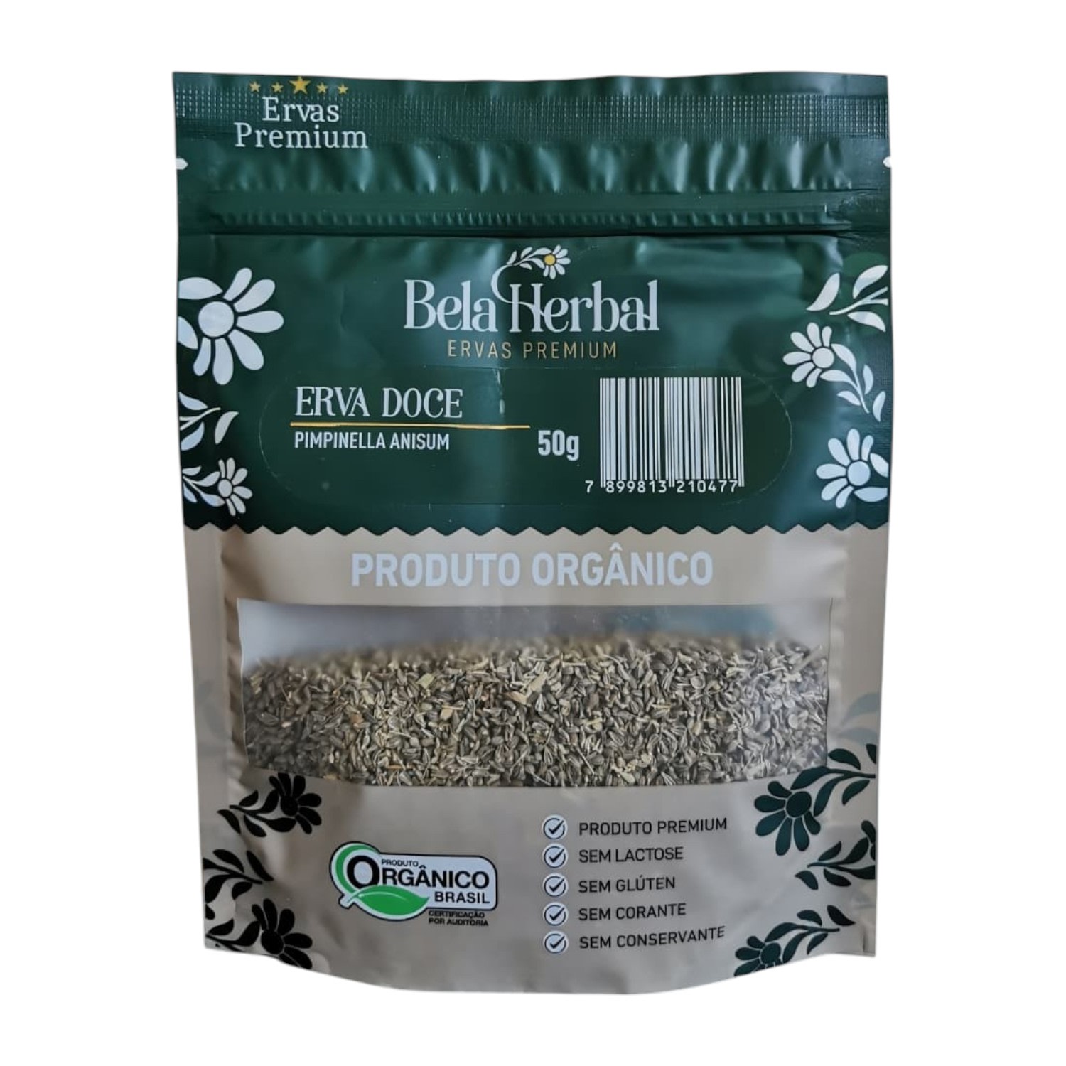 Chá de Erva Doce Orgânico - Pimpinella anisum - 50g